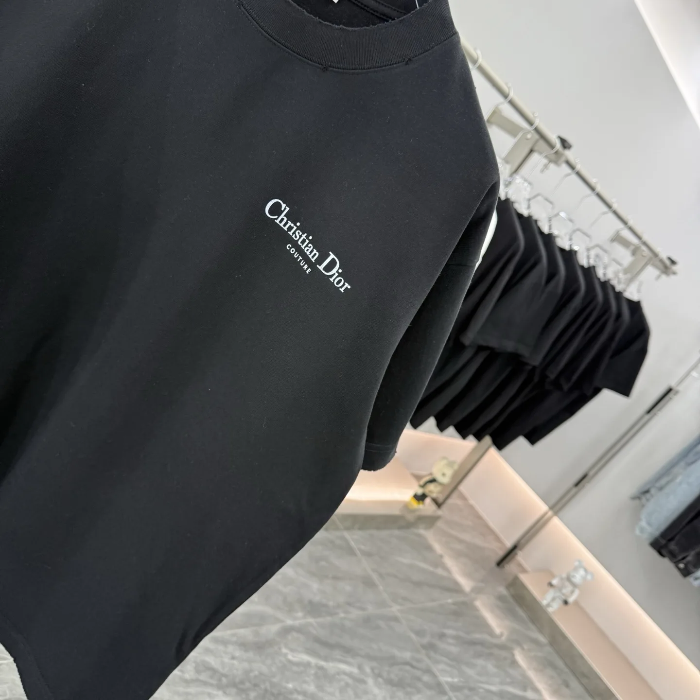 Logo-Embroidered Cotton-Jersey T-Shirt D15513894 — view 5