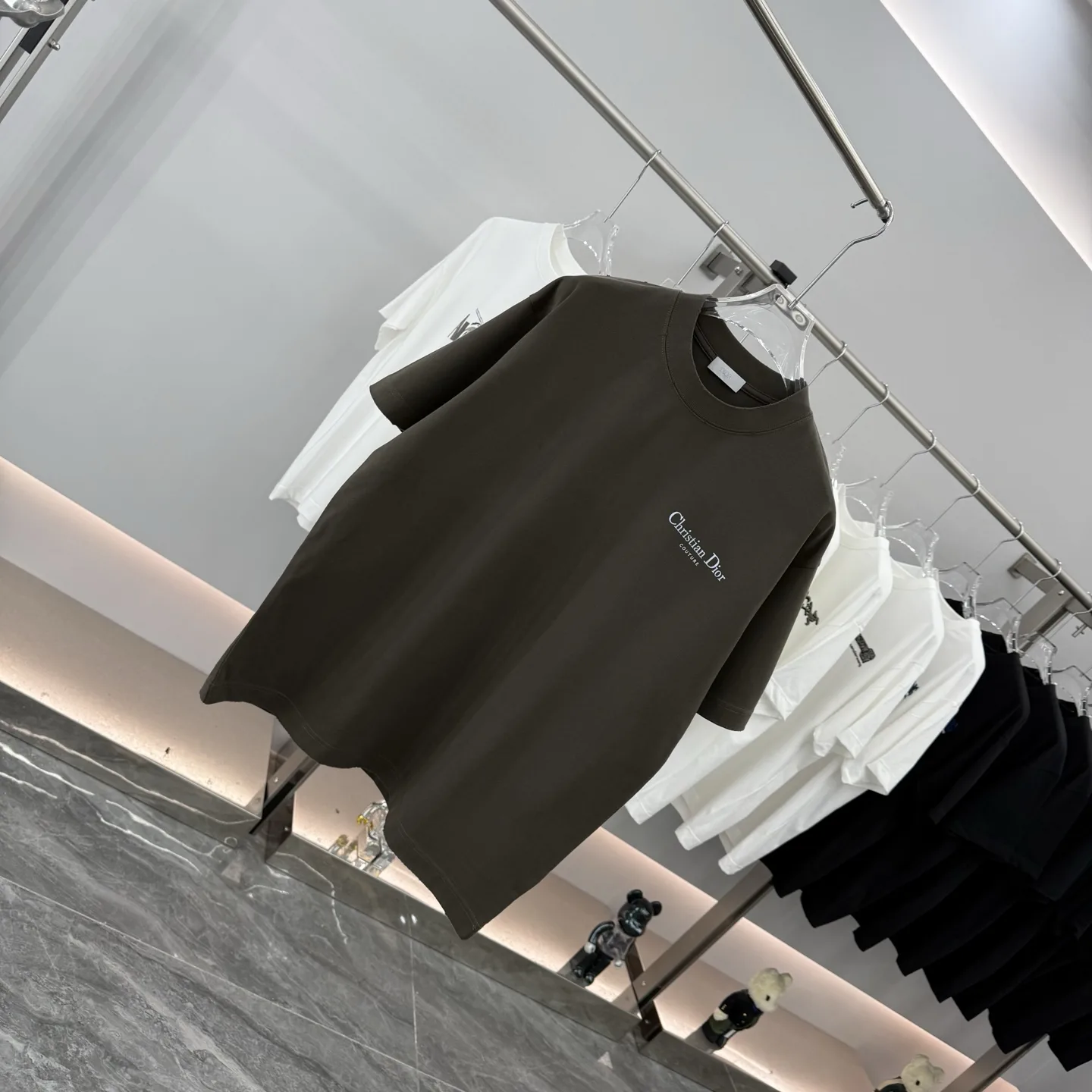 Couture Logo Embroidered Cotton T-Shirt D15513893 — view 2