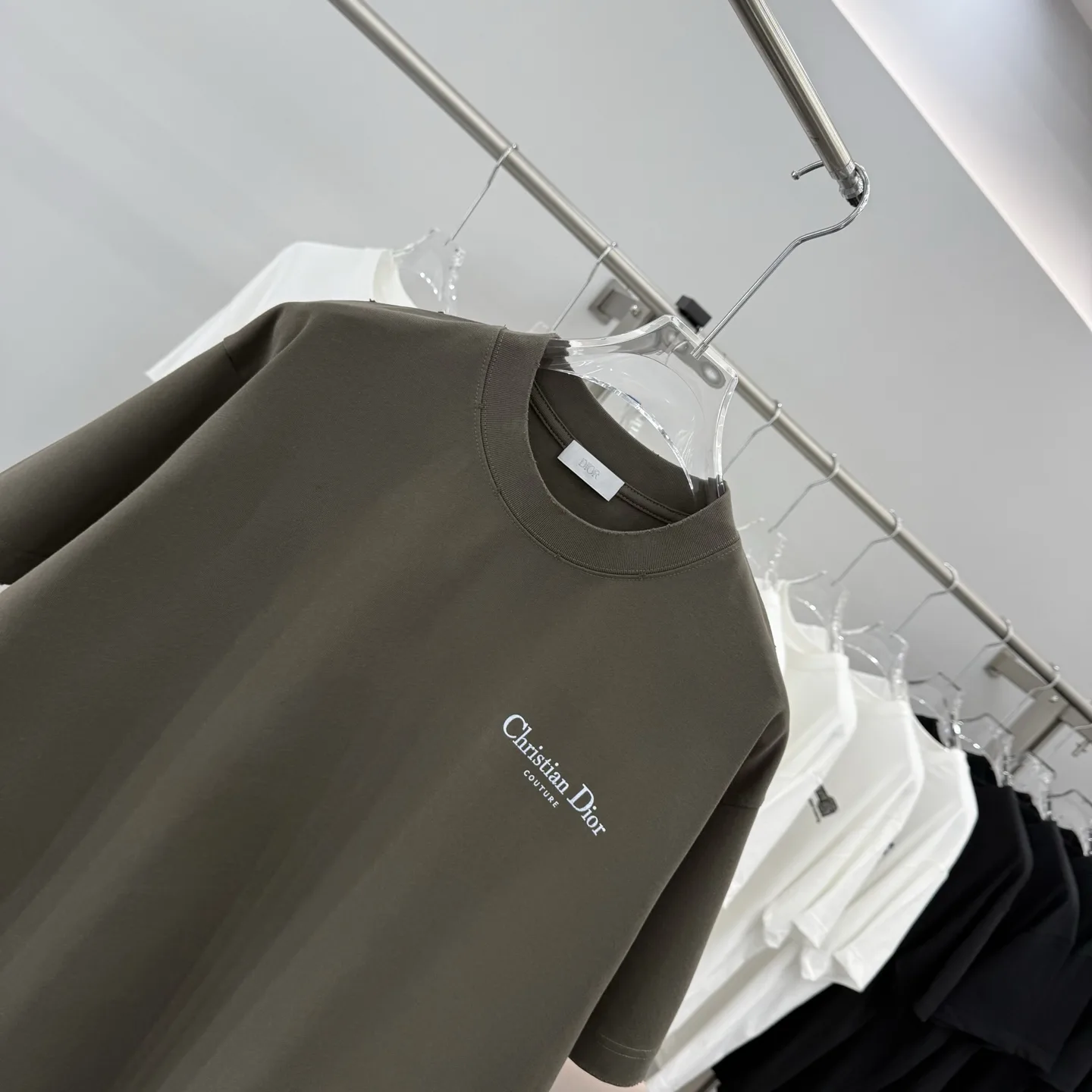 Couture Logo Embroidered Cotton T-Shirt D15513893 — view 3