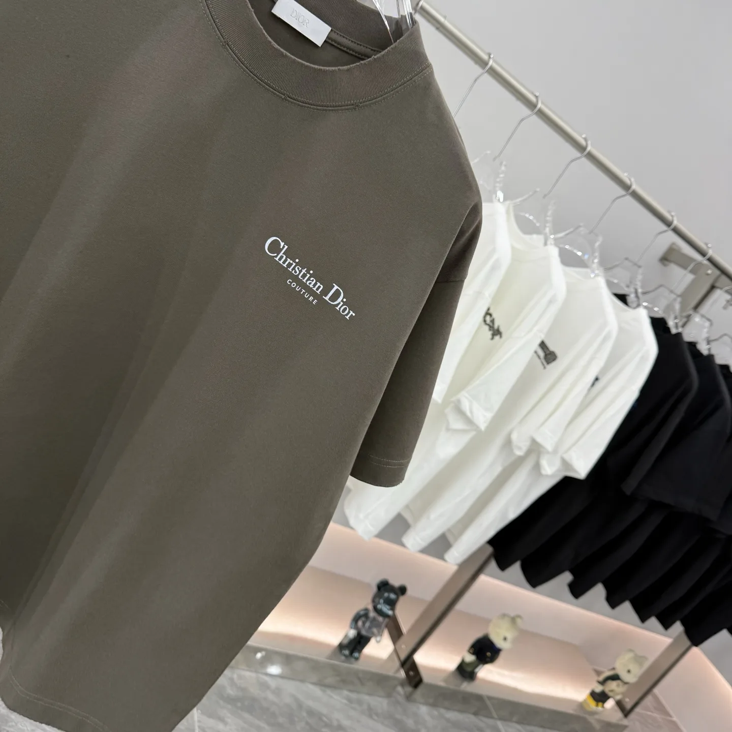 Couture Logo Embroidered Cotton T-Shirt D15513893 — view 5