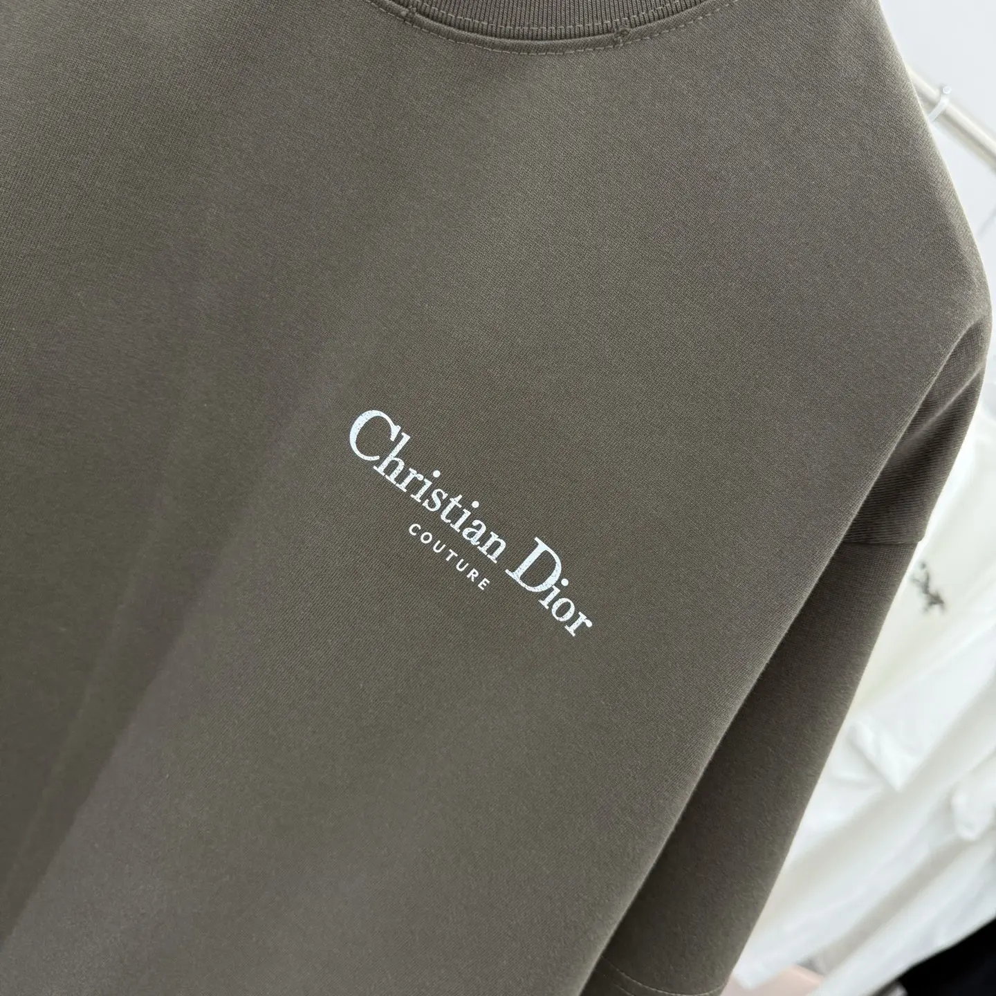 Couture Logo Embroidered Cotton T-Shirt D15513893 — view 6