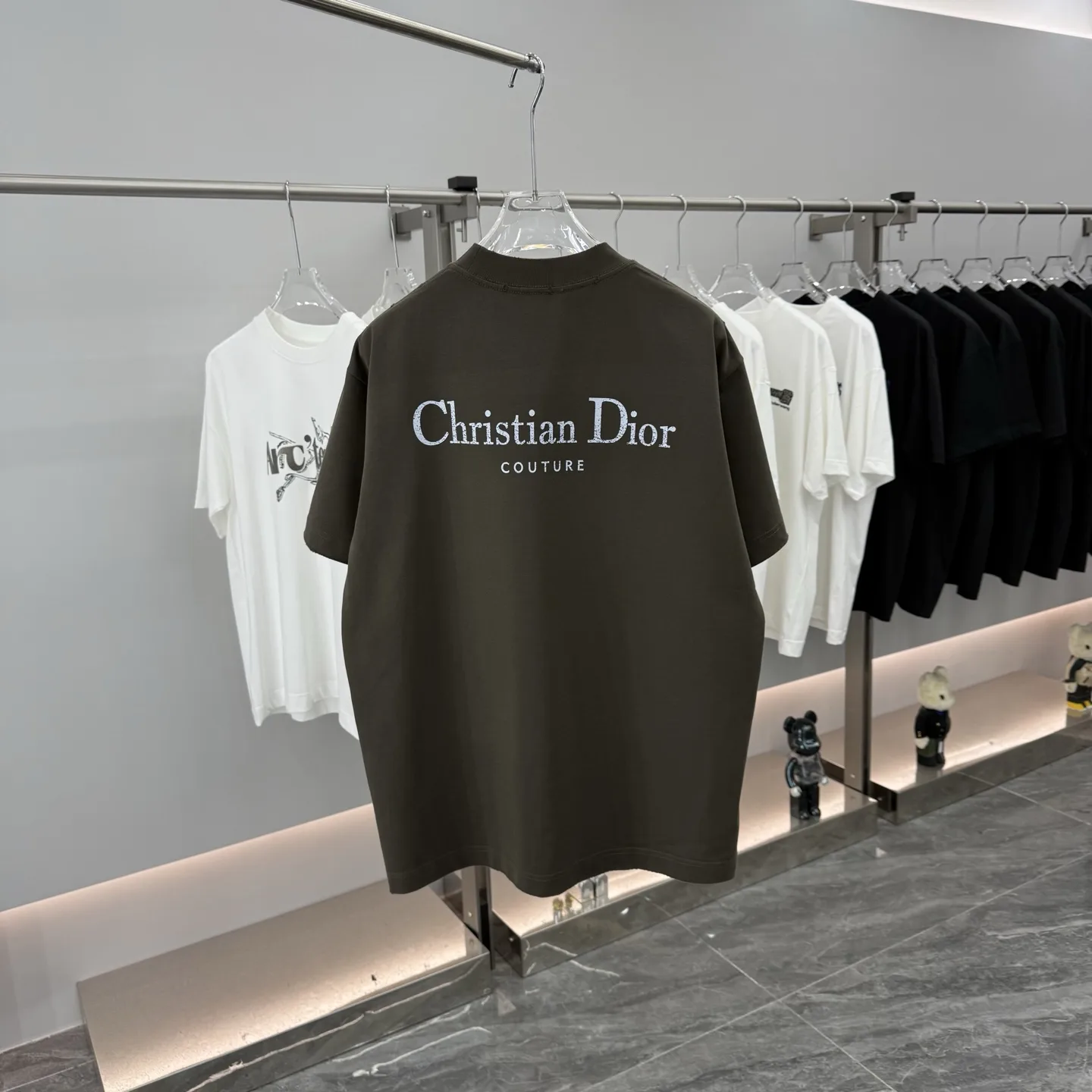 Couture Logo Embroidered Cotton T-Shirt D15513893 — view 7