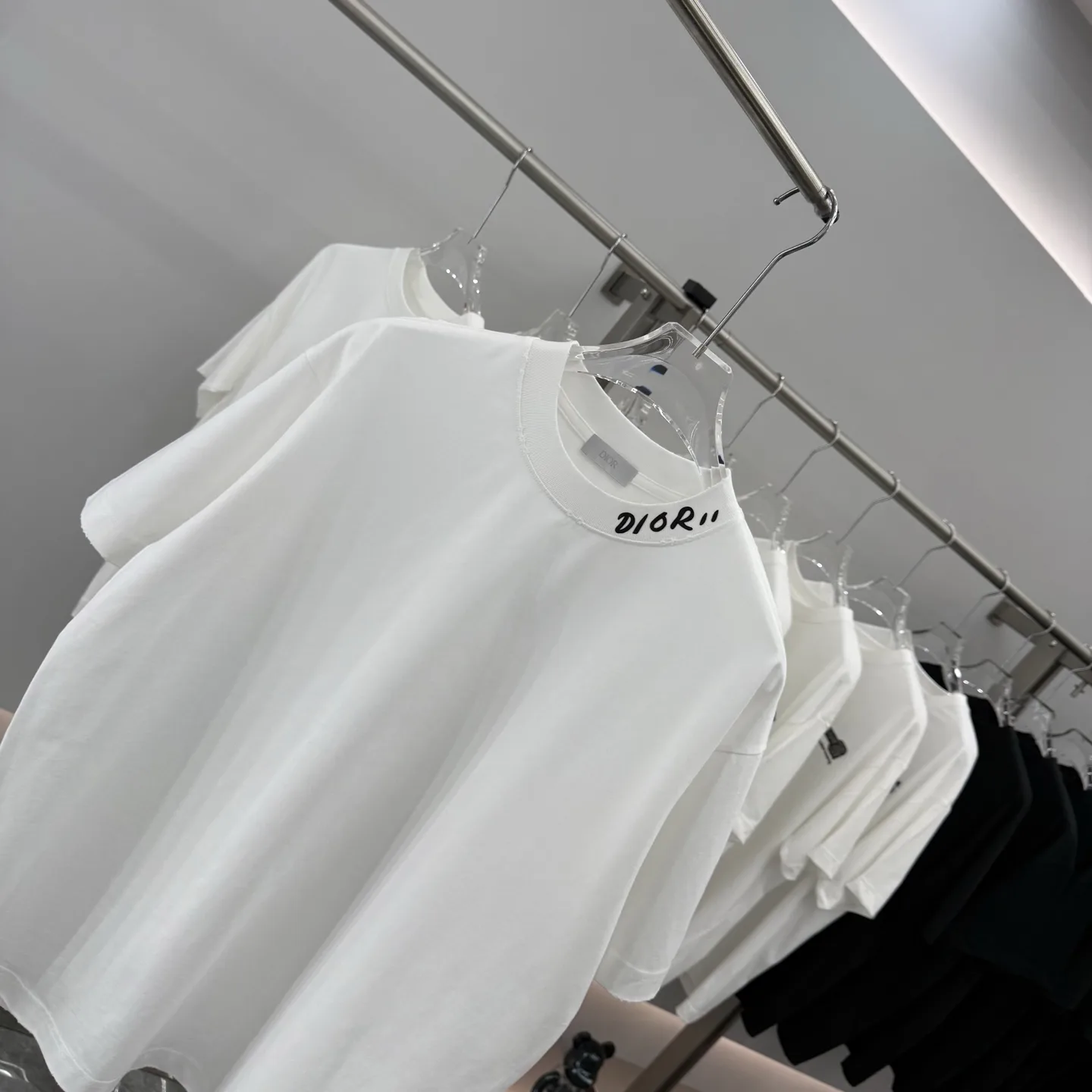 Logo Embroidery Cotton Jersey T-Shirt D15513863 — view 3