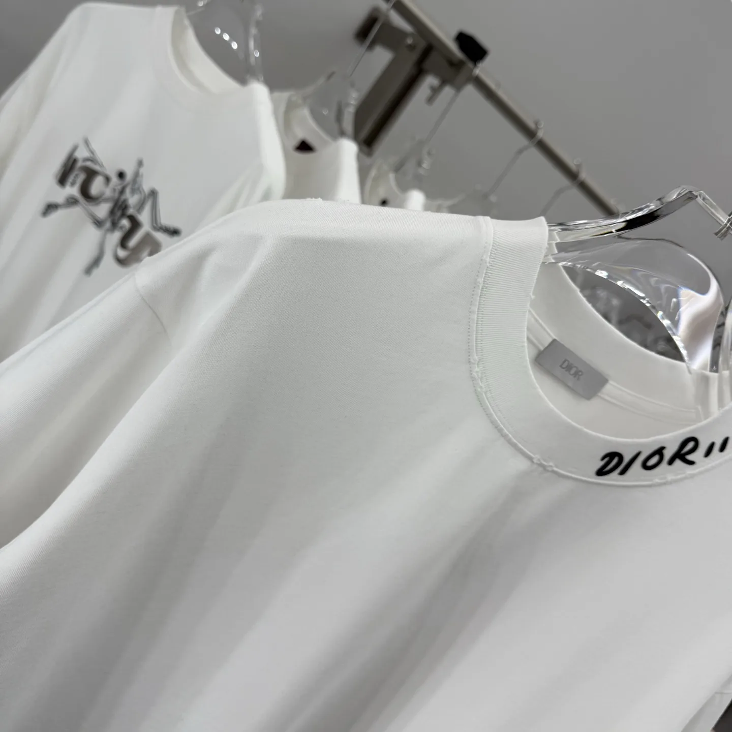 Logo Embroidery Cotton Jersey T-Shirt D15513863 — view 6