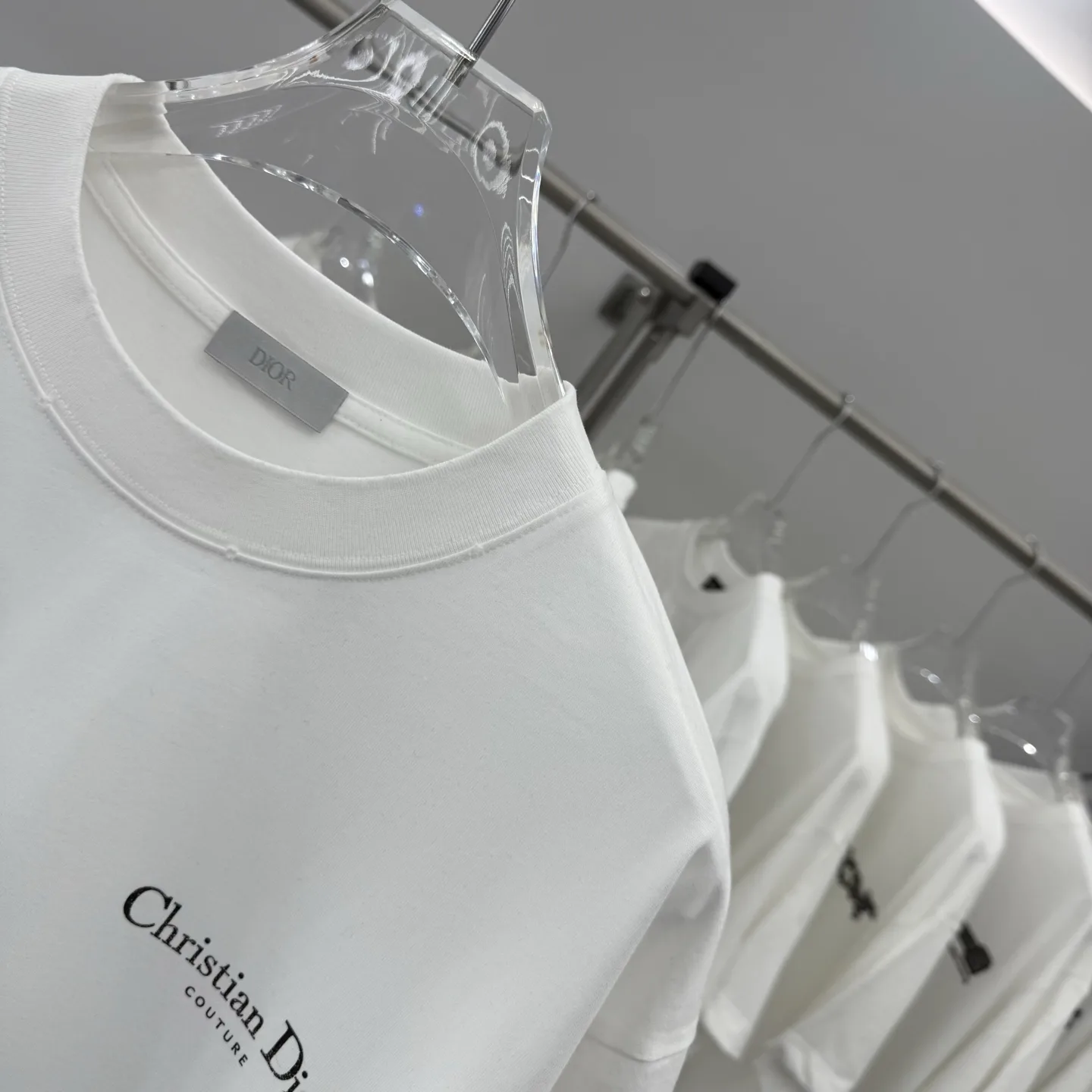 Christian Dior Couture Logo Cotton T-Shirt D15513892 — view 4