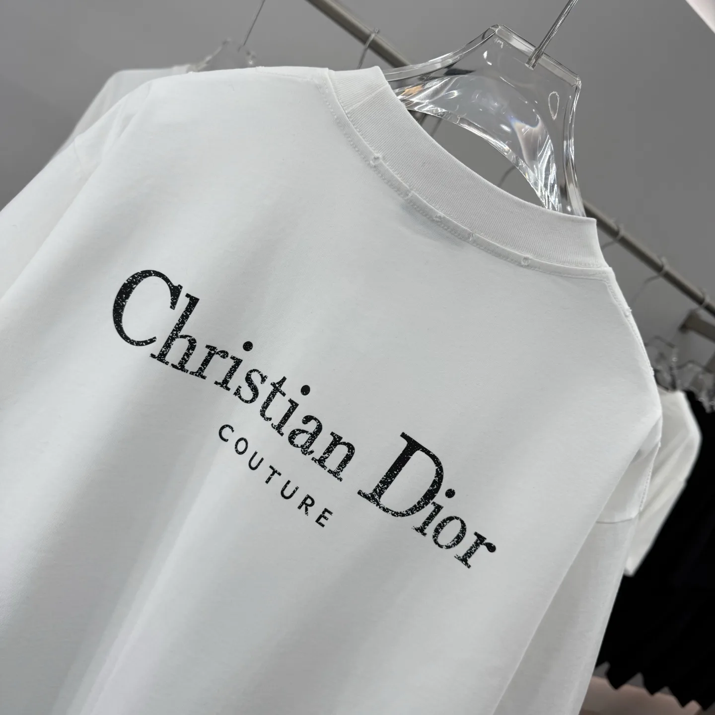 Christian Dior Couture Logo Cotton T-Shirt D15513892 — view 8