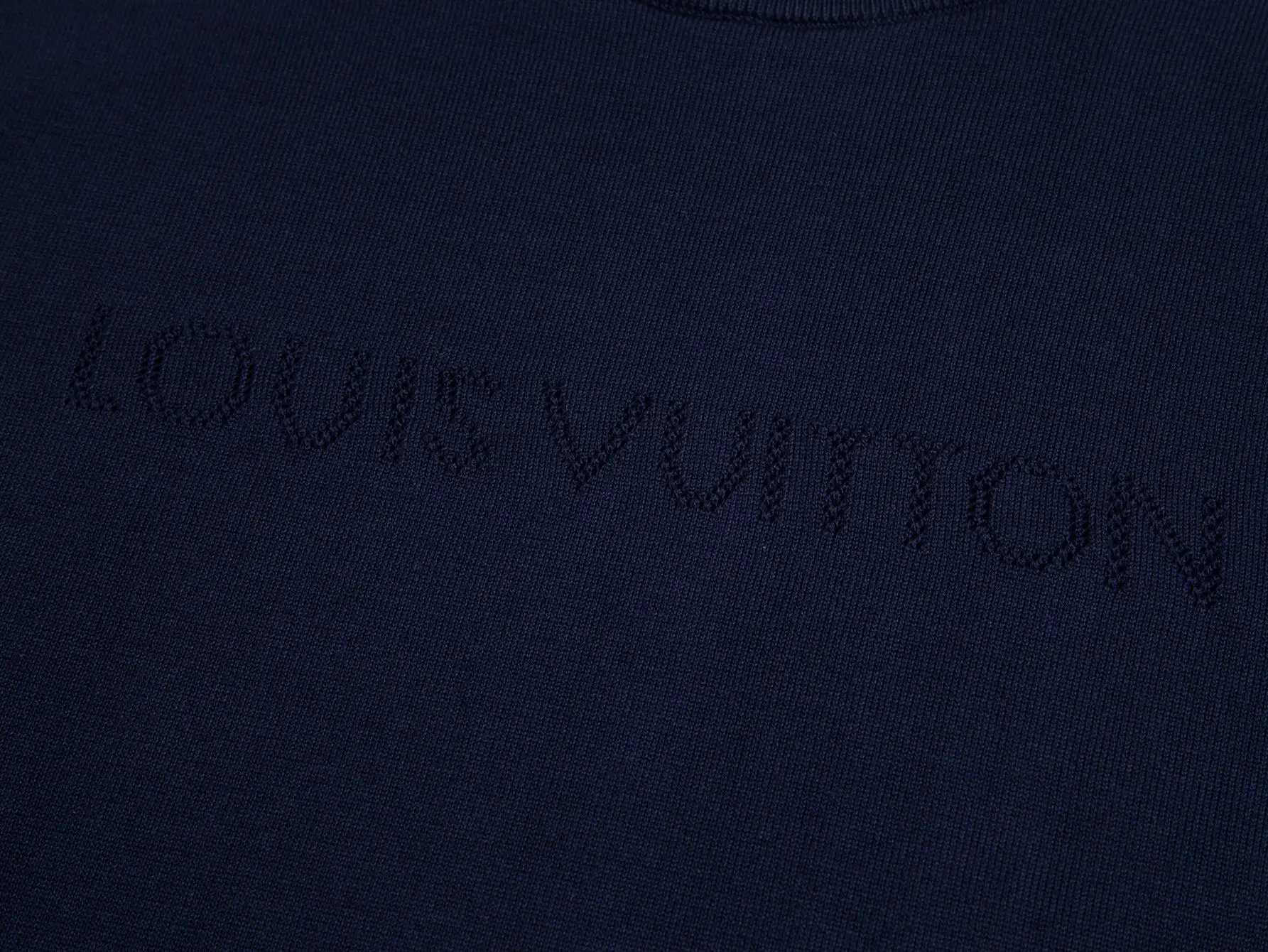 Logo-Embroidered Wool-Blend Knit T-Shirt D15515797 — view 3