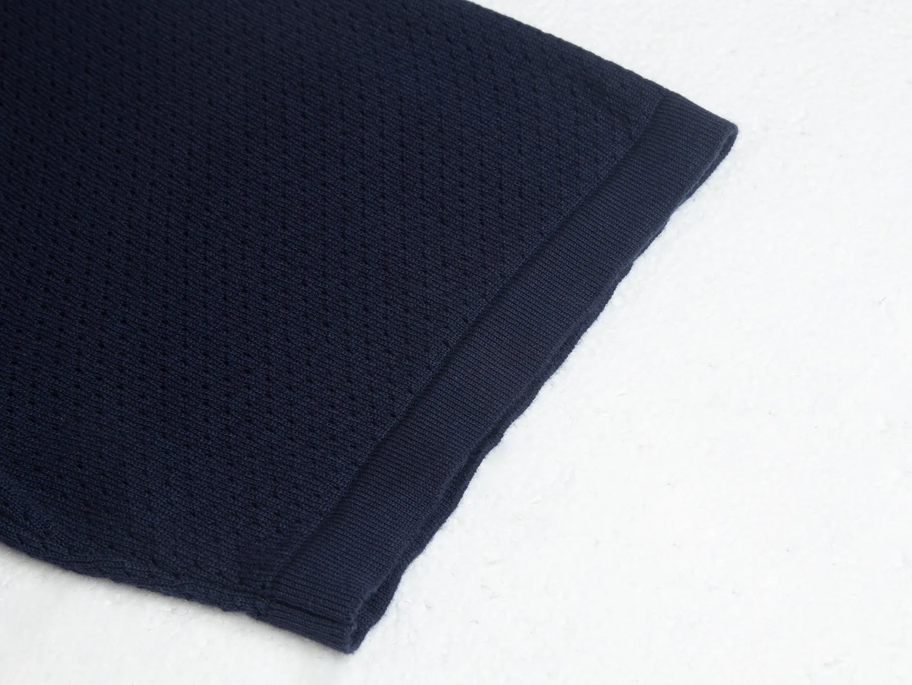 Logo-Embroidered Wool-Blend Knit T-Shirt D15515797 — view 4