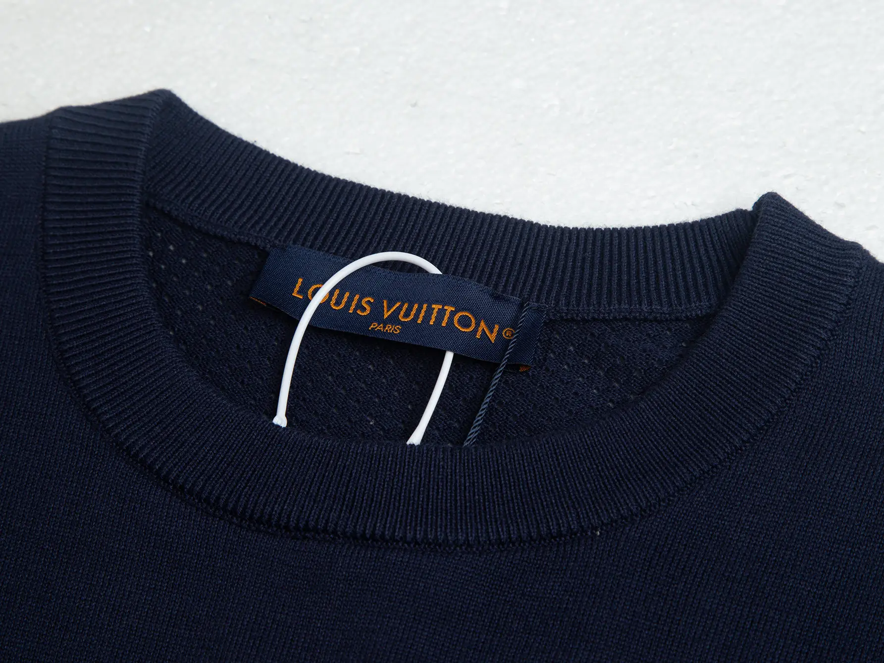 Logo-Embroidered Wool-Blend Knit T-Shirt D15515797 — view 5