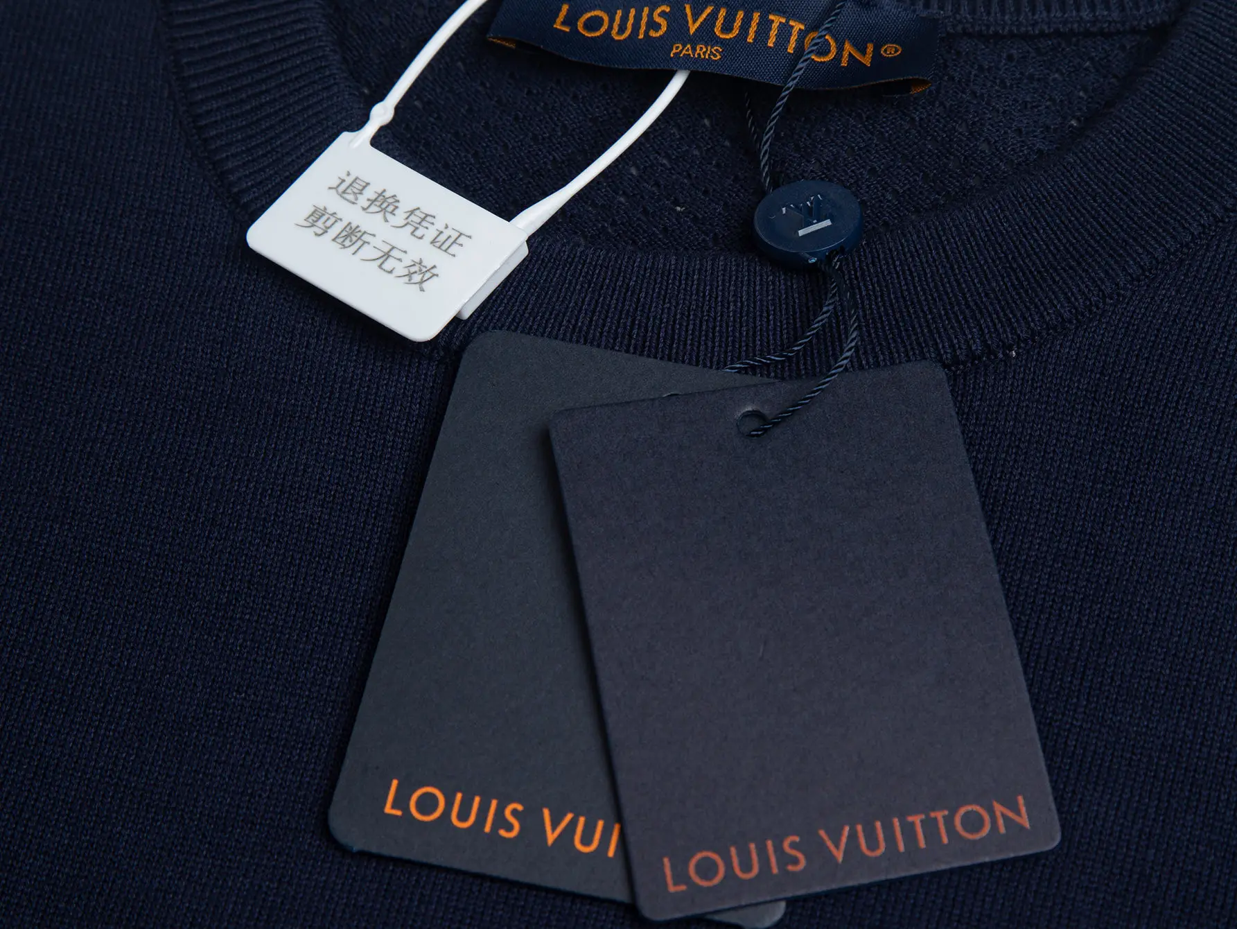 Logo-Embroidered Wool-Blend Knit T-Shirt D15515797 — view 6