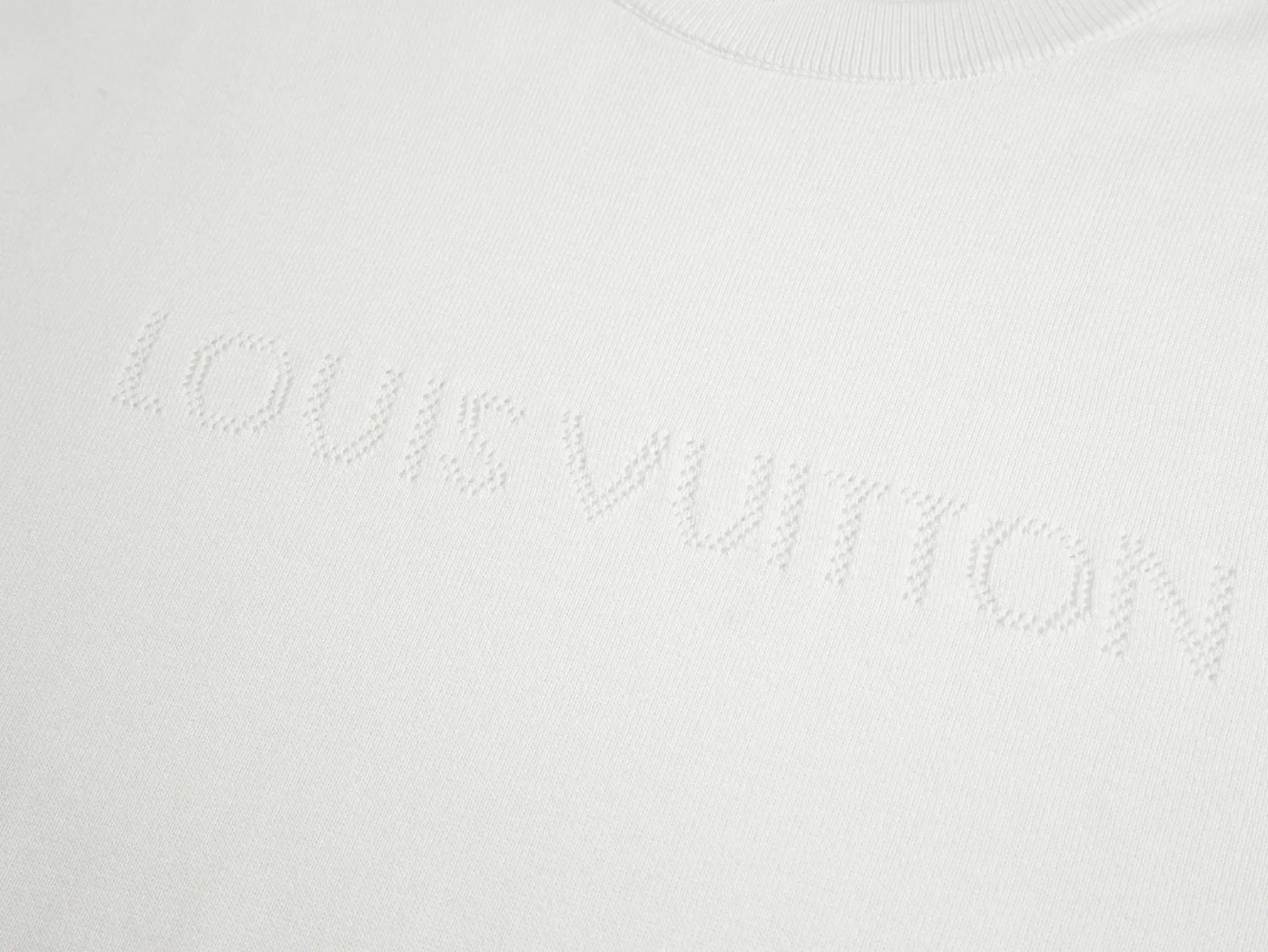 Logo-Embroidered Wool-Blend Knit T-Shirt D15515796 — view 3