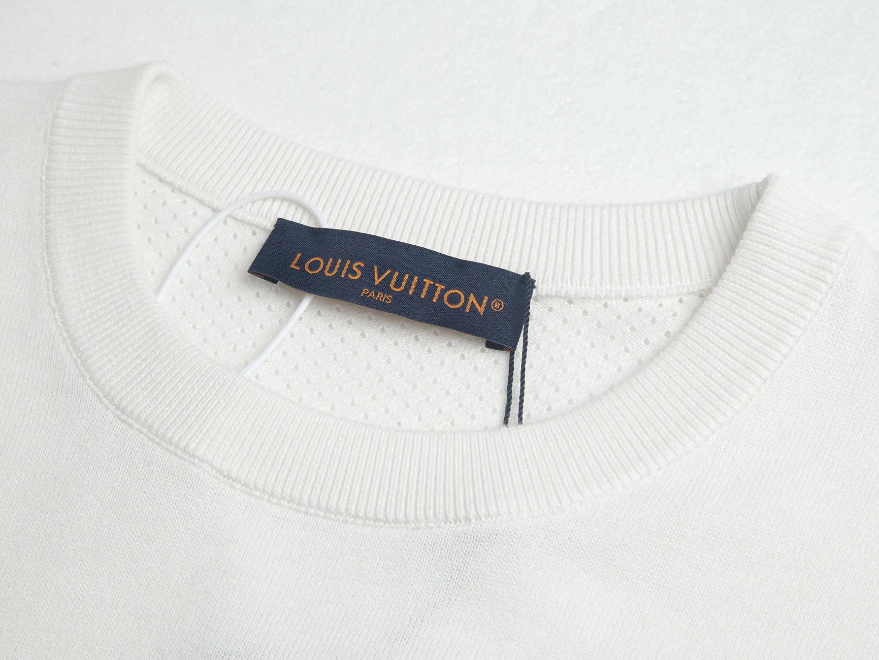 Logo-Embroidered Wool-Blend Knit T-Shirt D15515796 — view 4