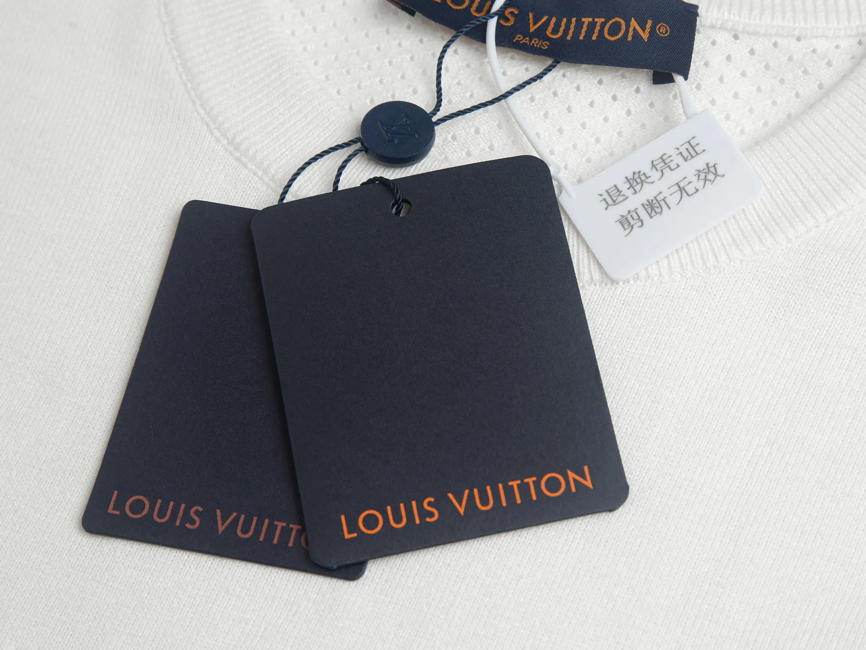 Logo-Embroidered Wool-Blend Knit T-Shirt D15515796 — view 5