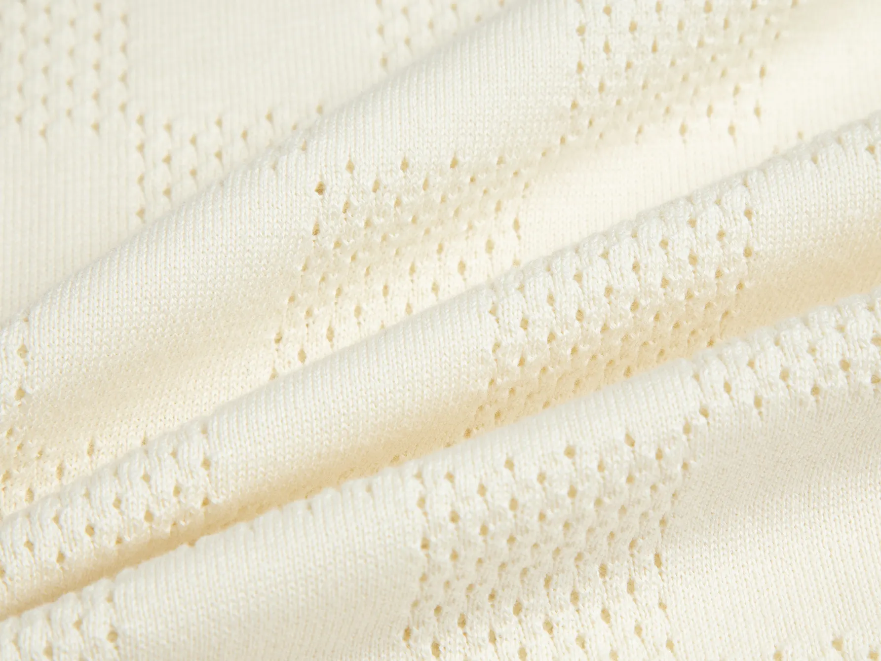 Damier Perforated Wool-Blend Knit T-Shirt D15515795 — view 7