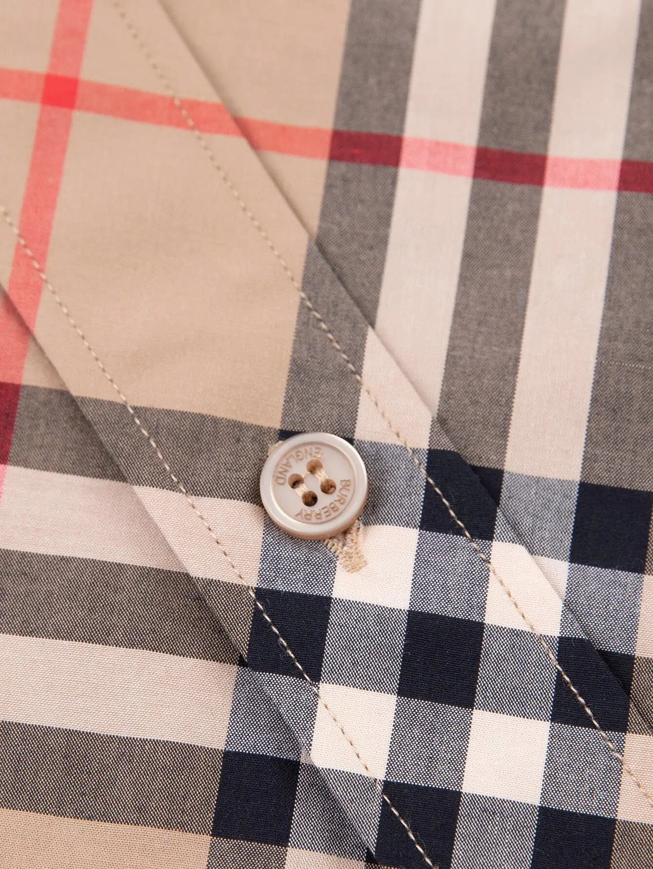 Check Cotton Twill Long-Sleeved Shirt D15515951 — view 5