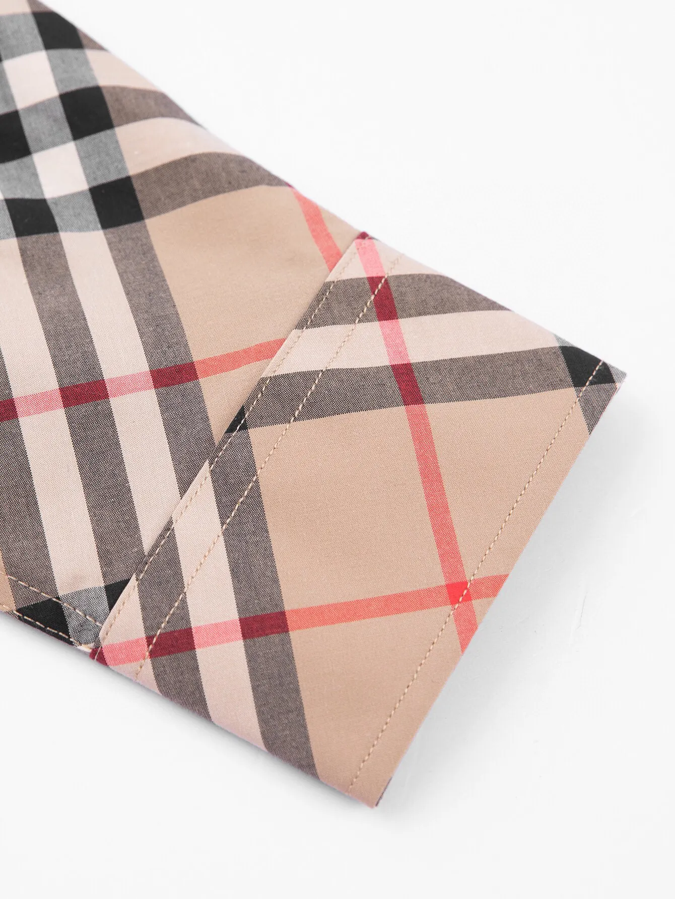 Check Cotton Twill Long-Sleeved Shirt D15515951 — view 6