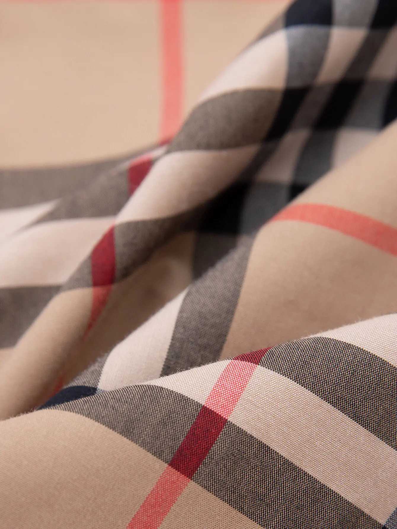 Check Cotton Twill Long-Sleeved Shirt D15515951 — view 7