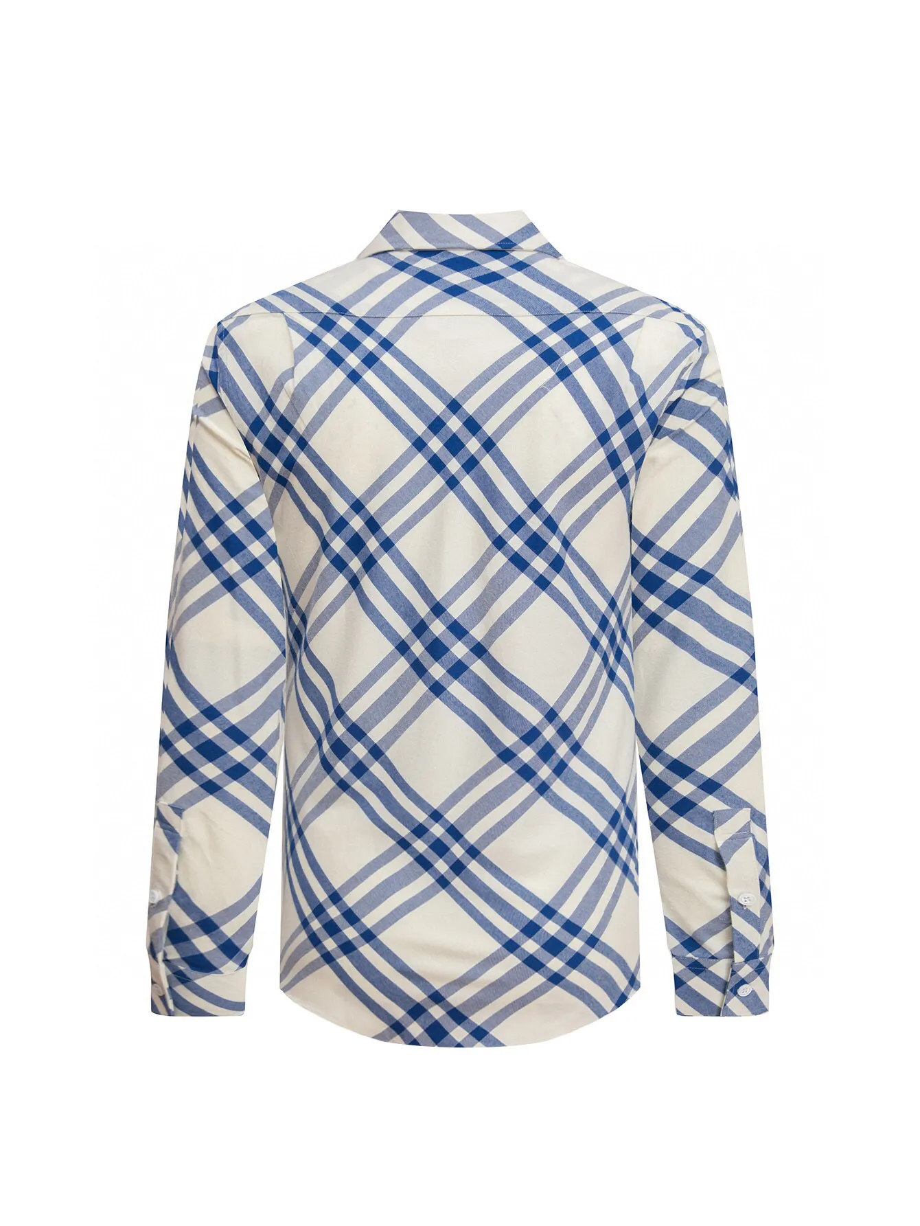 Check Brushed Cotton Long-Sleeve Shirt D15515952 — view 2