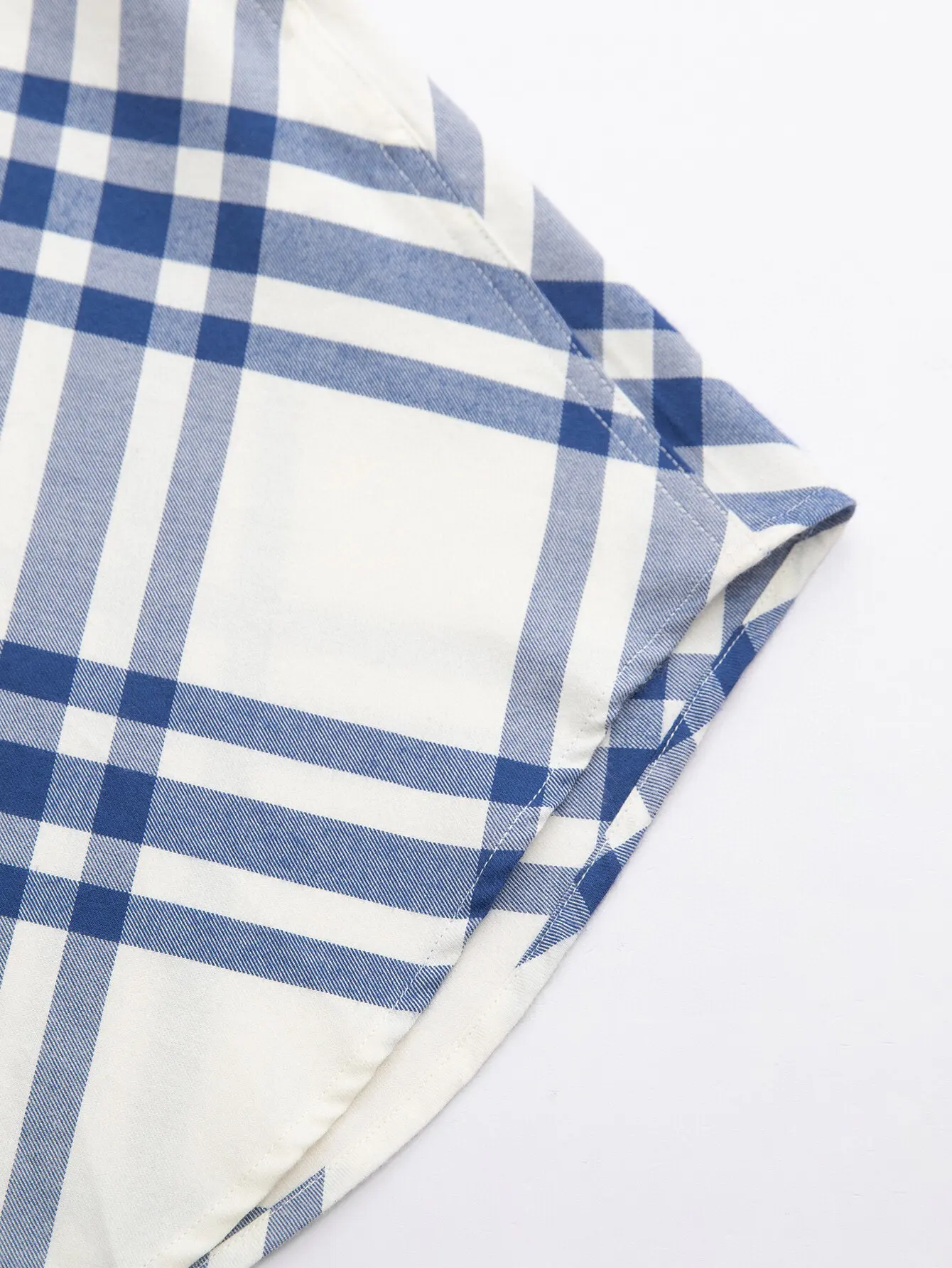 Check Brushed Cotton Long-Sleeve Shirt D15515952 — view 6