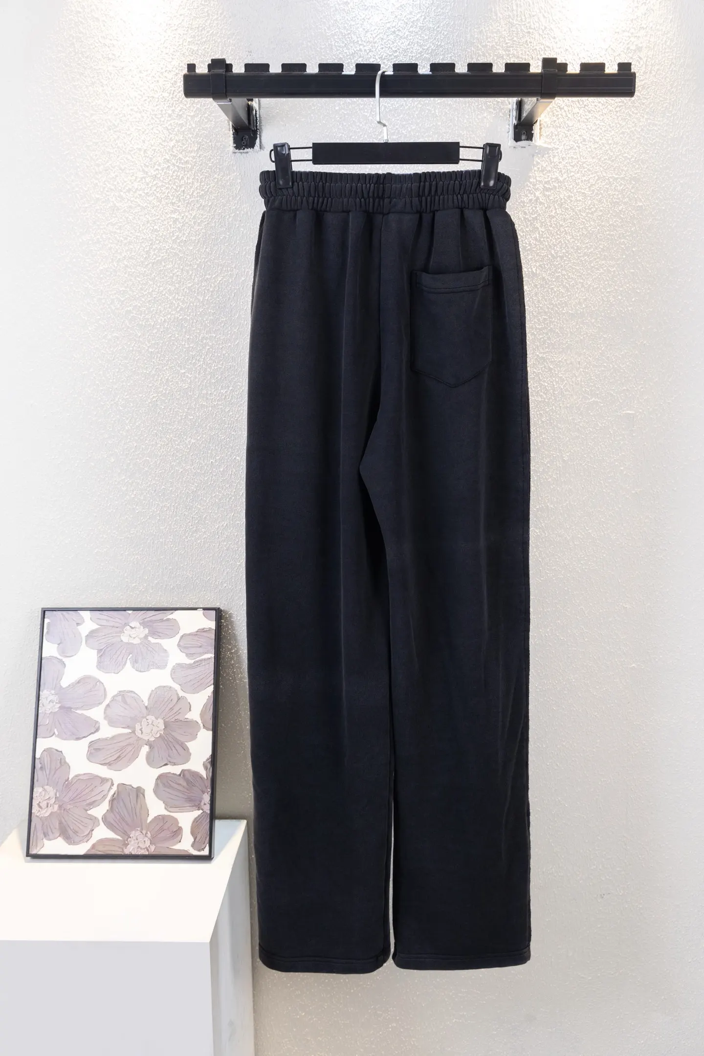 Washed Cotton-Jersey Straight-Leg Sweatpants D15812245 — view 2