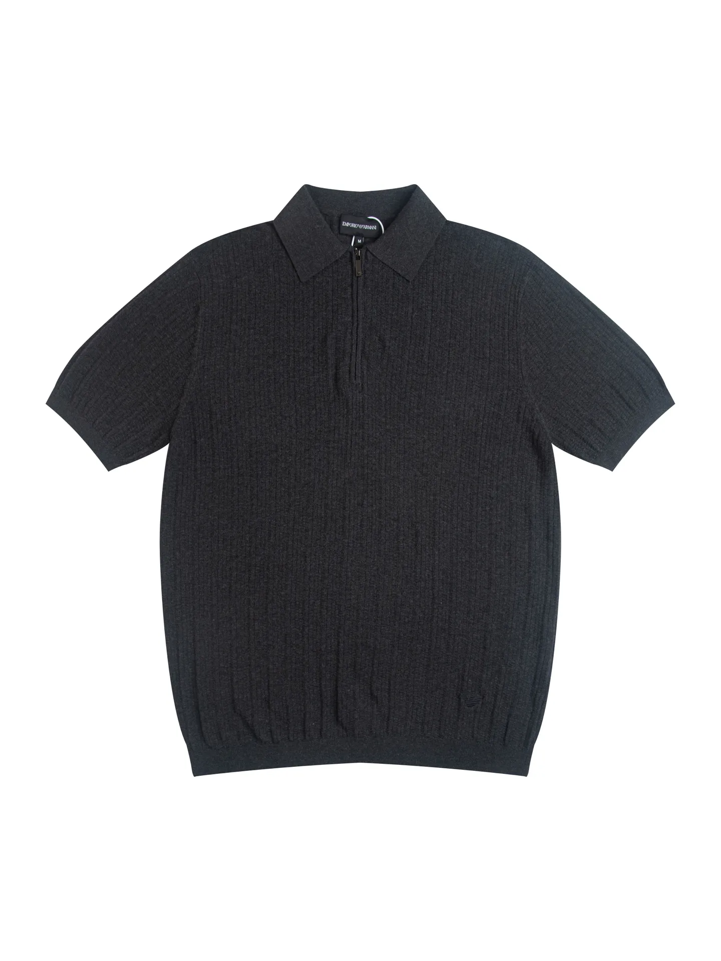Half-Zip Wool-Blend Knit Polo Shirt D16015783