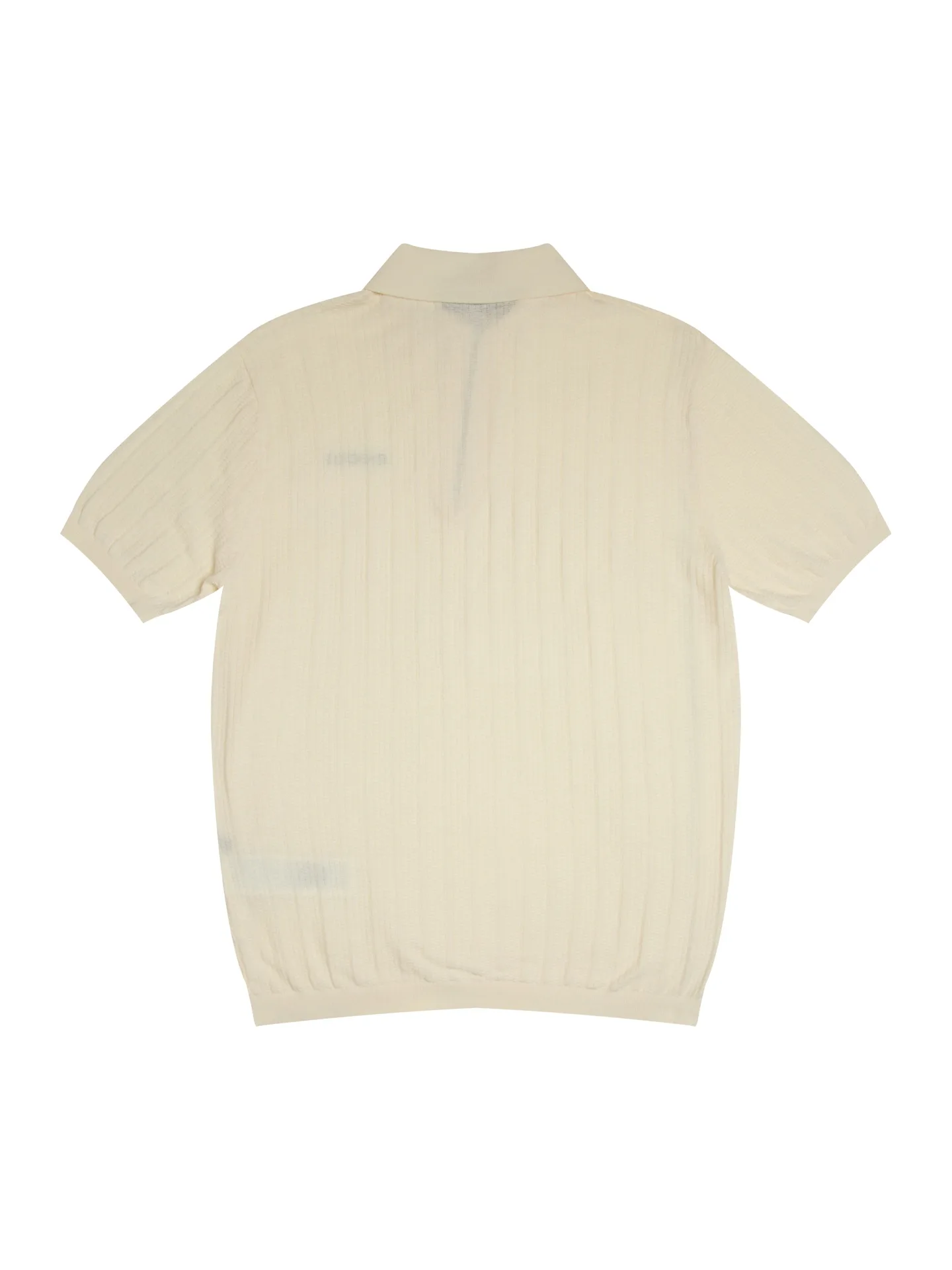 Logo-Embroidered Half-Zip Wool-Blend Polo Shirt D16015781 — view 2