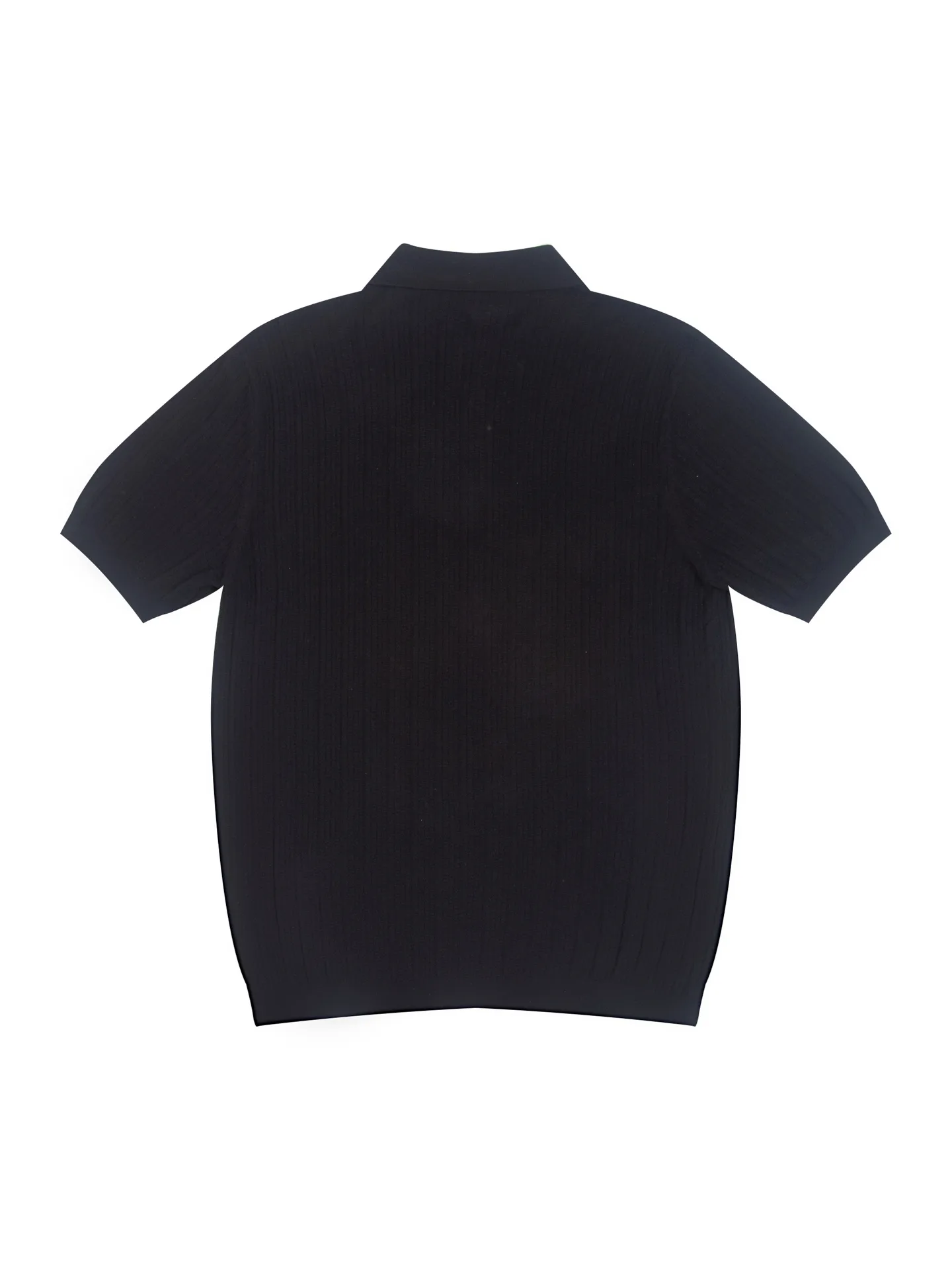 Logo-Embroidered Half-Zip Wool-Blend Polo Shirt D16015780 — view 2