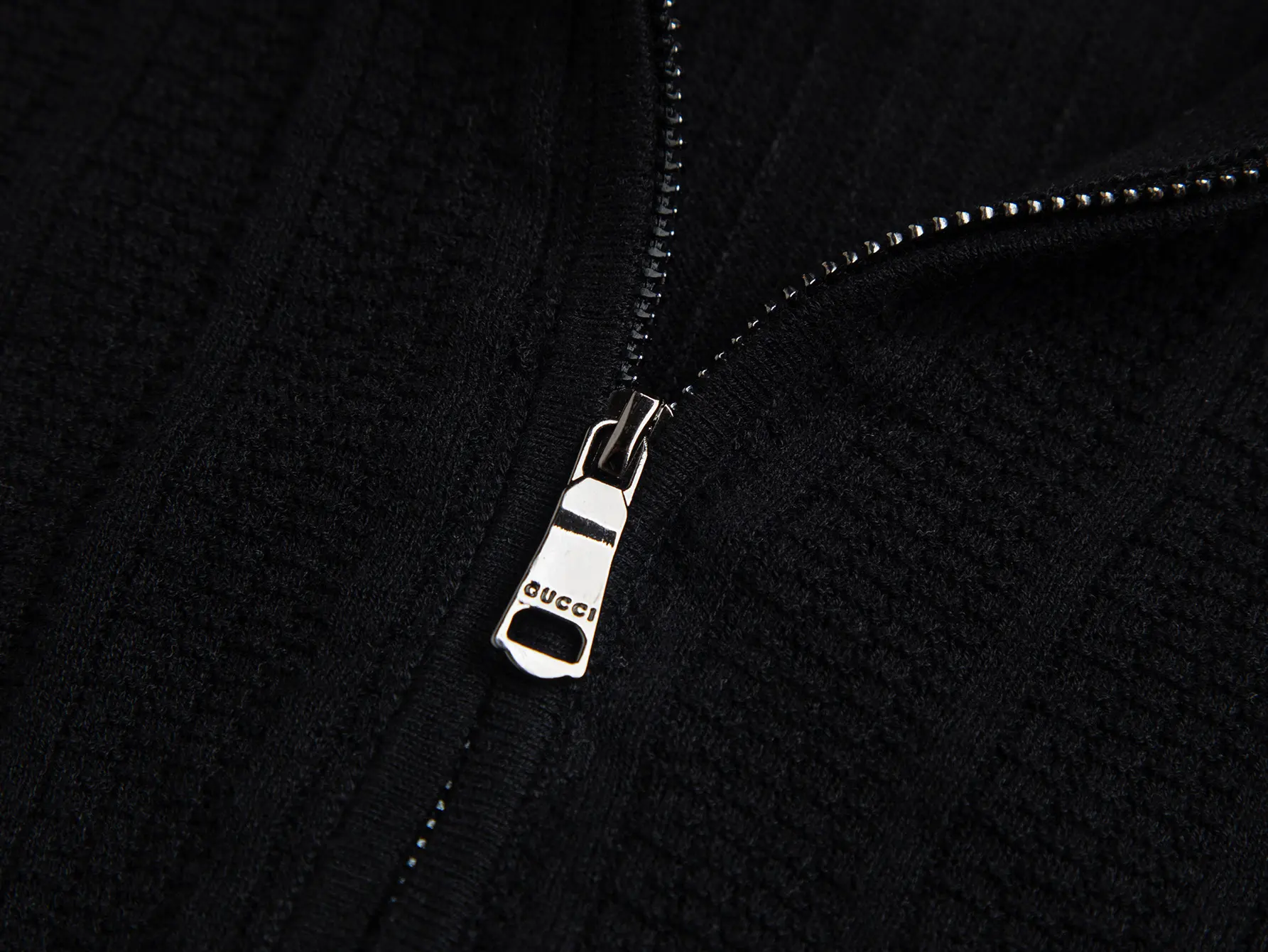 Logo-Embroidered Half-Zip Wool-Blend Polo Shirt D16015780 — view 5