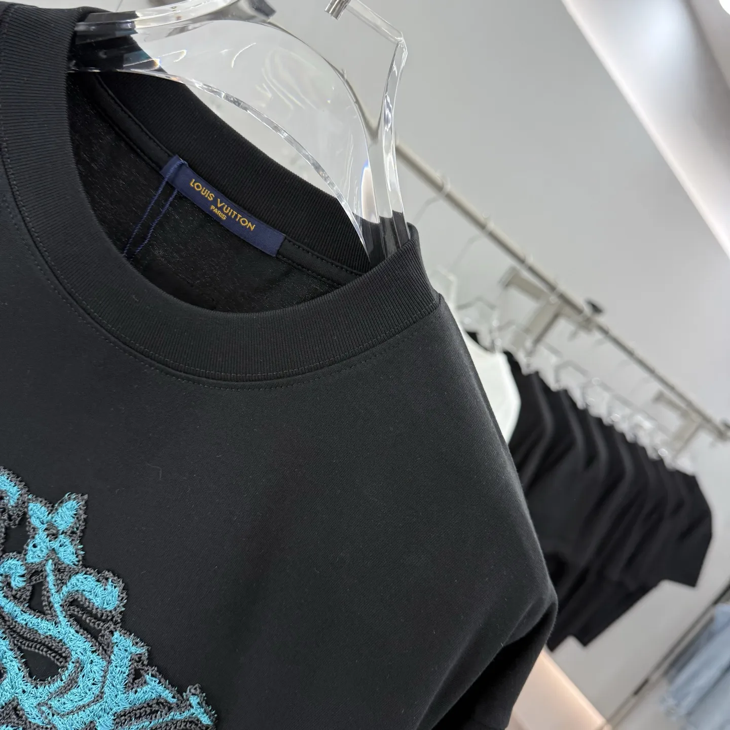 Embroidered Logo Cotton T-Shirt D16013874 — view 4