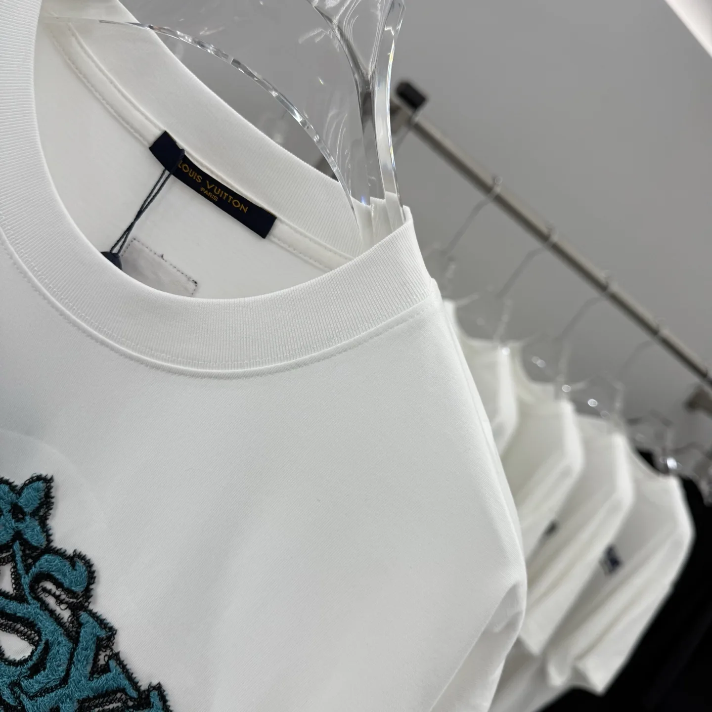 Embroidered Logo Cotton T-Shirt D16013873 — view 4