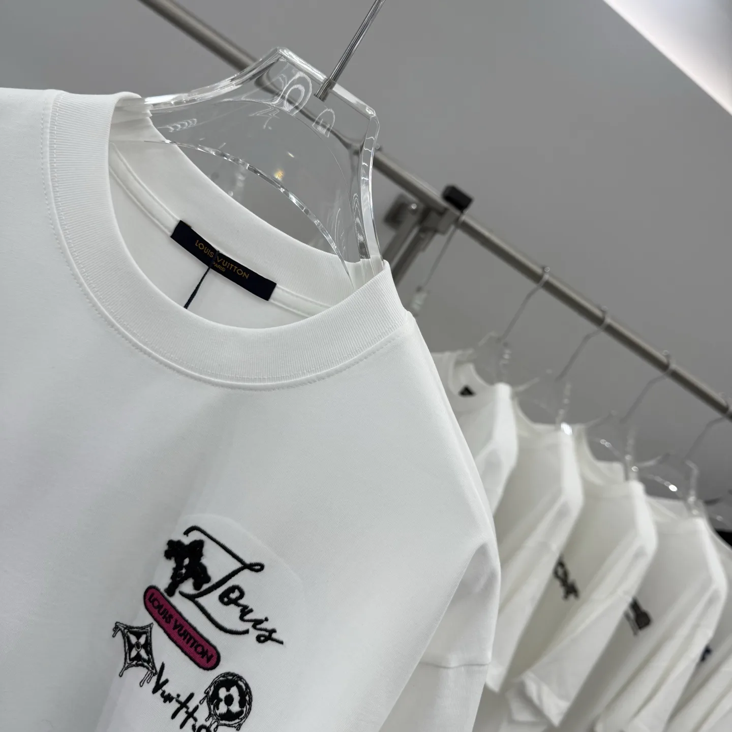 Embroidered Logo Cotton T-Shirt D16013854 — view 4