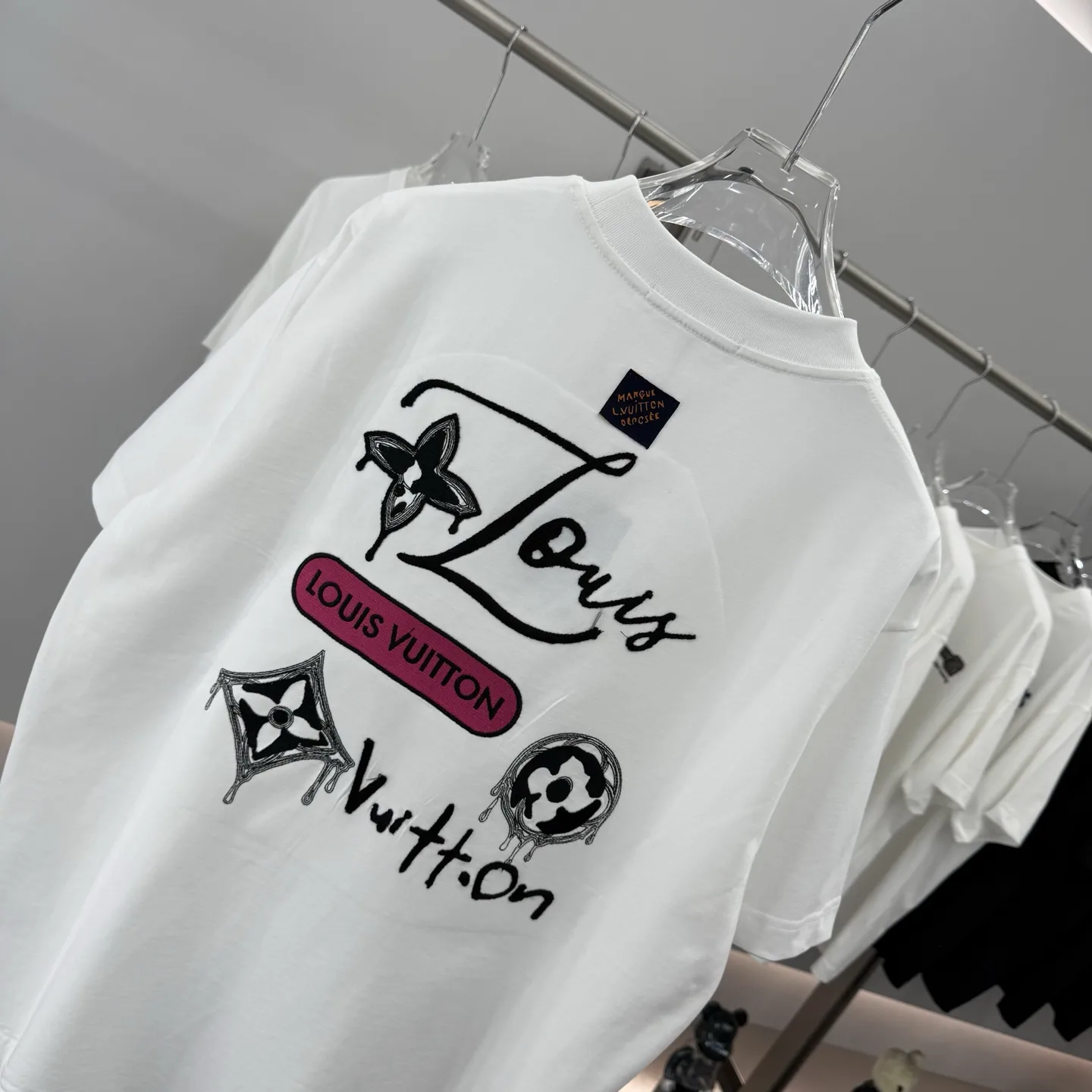 Embroidered Logo Cotton T-Shirt D16013854 — view 8
