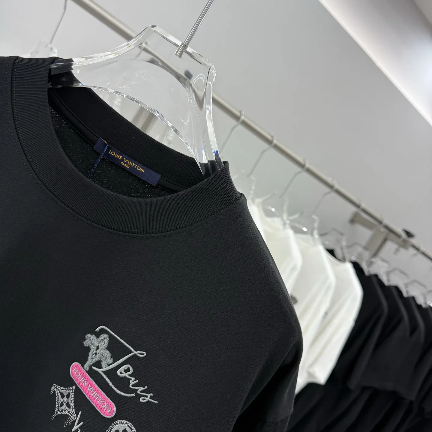 Embroidered Logo Cotton T-Shirt D16013855 — view 4