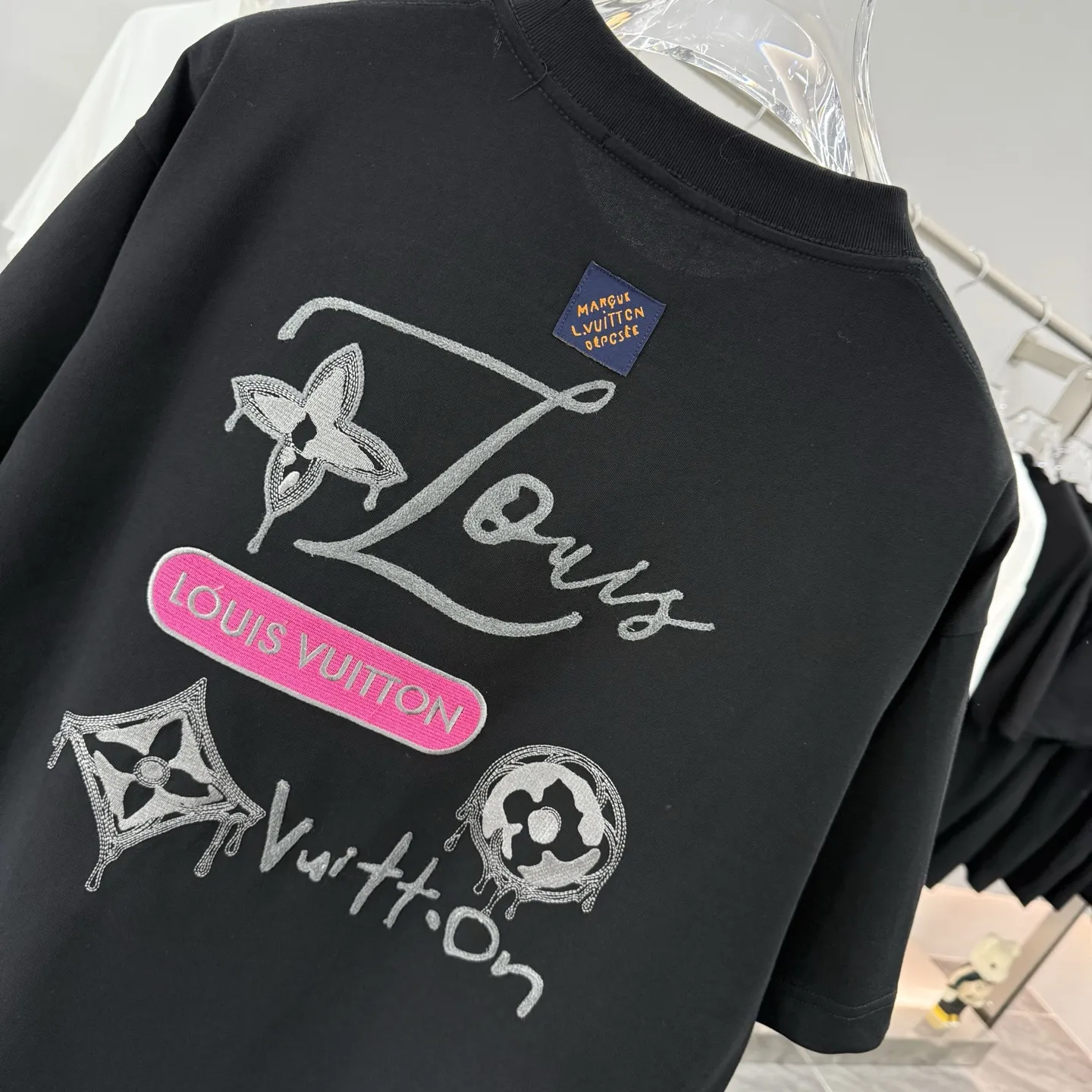 Embroidered Logo Cotton T-Shirt D16013855 — view 8