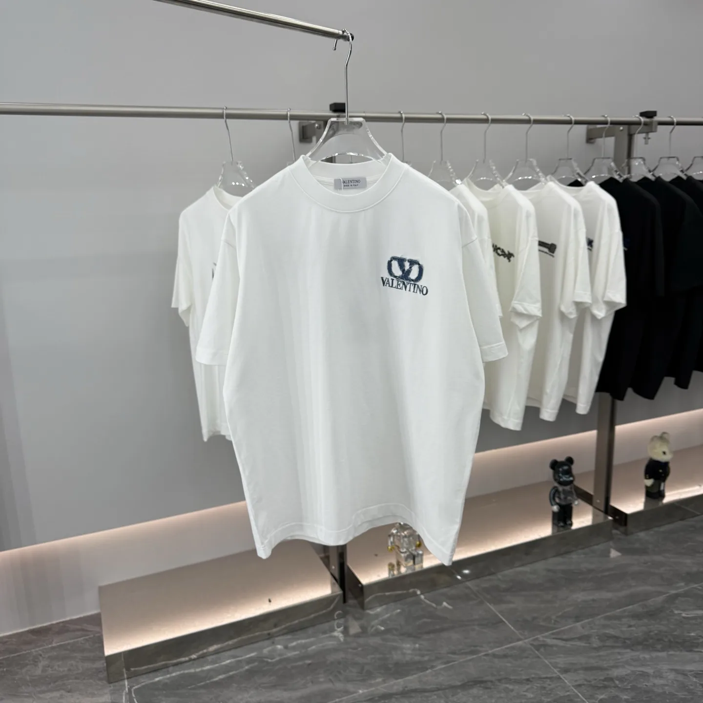 Logo Embroidered Denim Patch T-Shirt D16513877