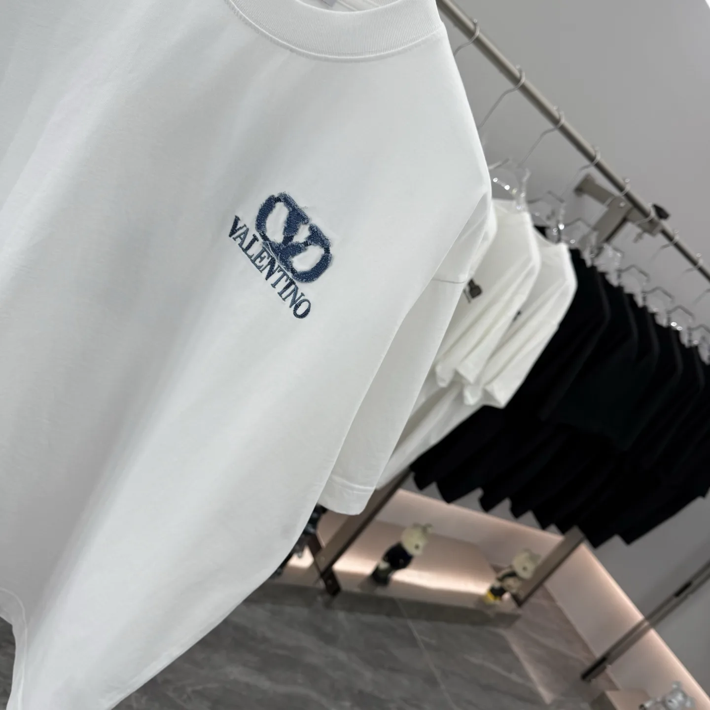 Logo Embroidered Denim Patch T-Shirt D16513877 — view 5