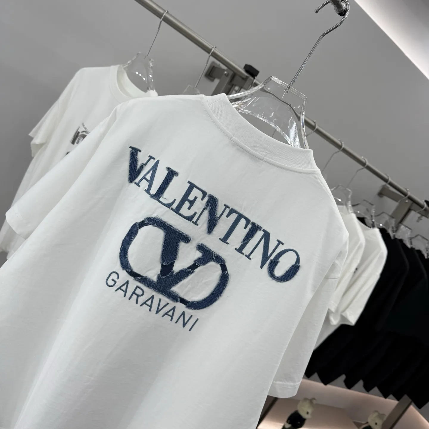 Logo Embroidered Denim Patch T-Shirt D16513877 — view 8