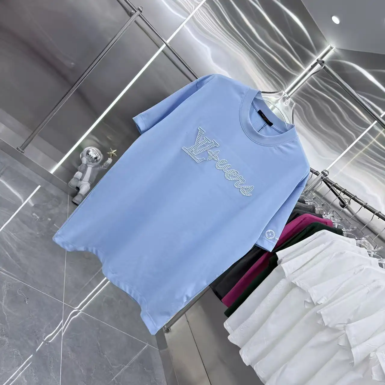 Embroidered Logo Cotton T-Shirt D16513909 — view 2