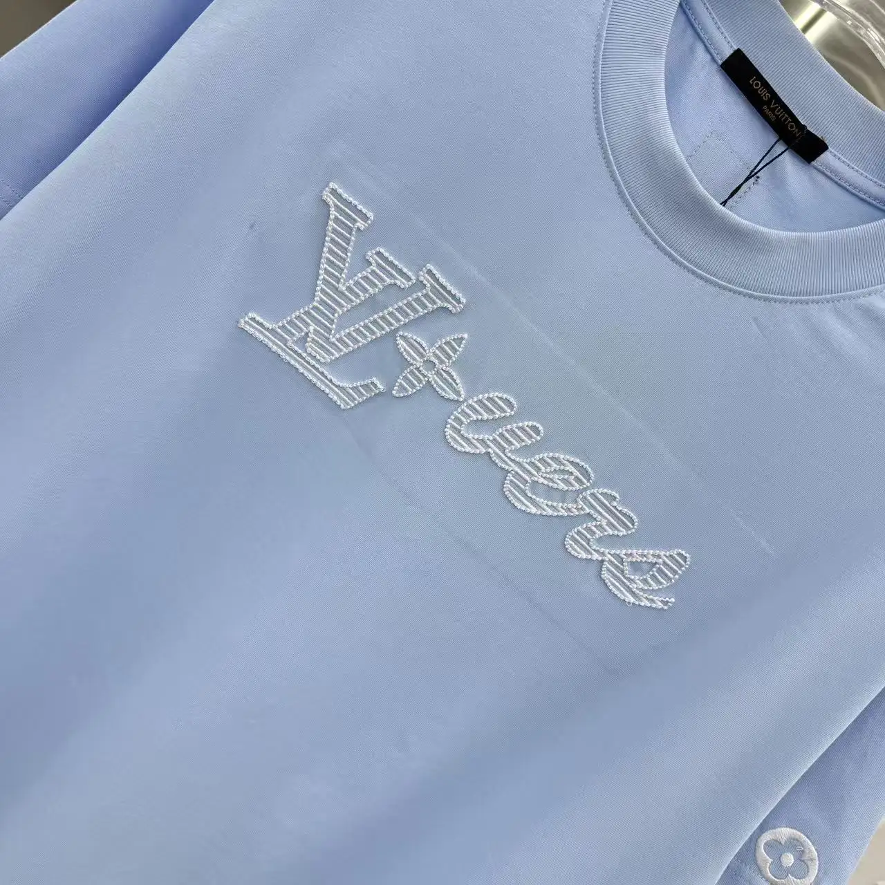 Embroidered Logo Cotton T-Shirt D16513909 — view 5