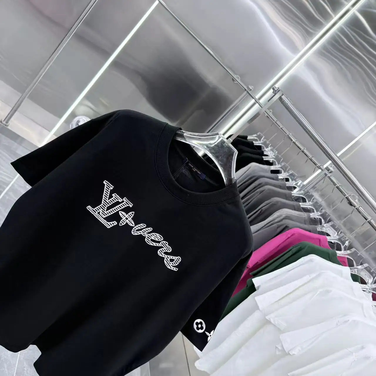 LVERS Embroidered Logo Cotton T-Shirt D16513908 — view 3