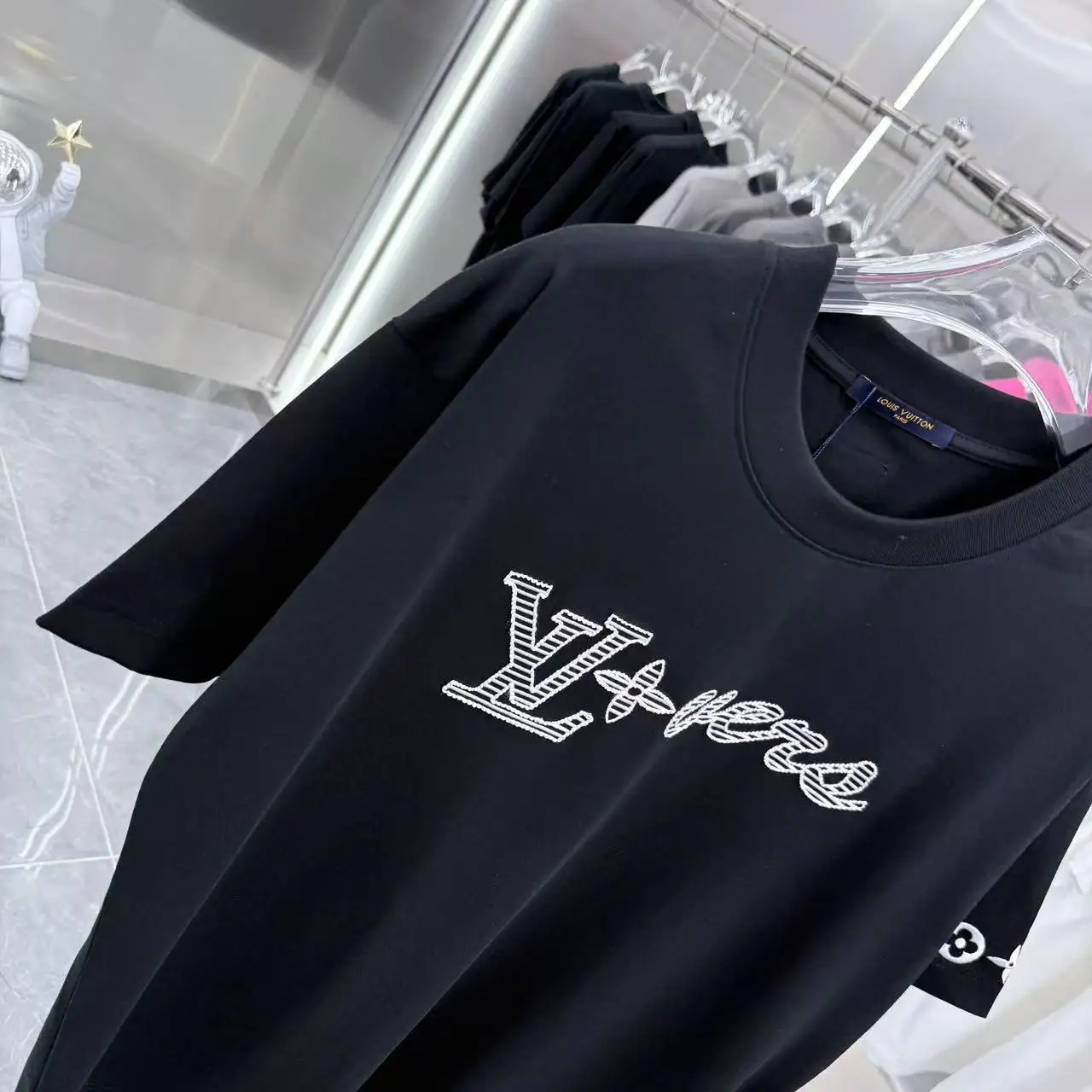 LVERS Embroidered Logo Cotton T-Shirt D16513908 — view 4