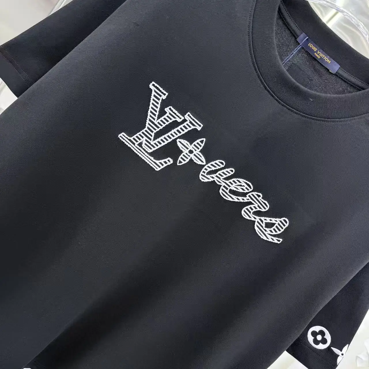 LVERS Embroidered Logo Cotton T-Shirt D16513908 — view 5