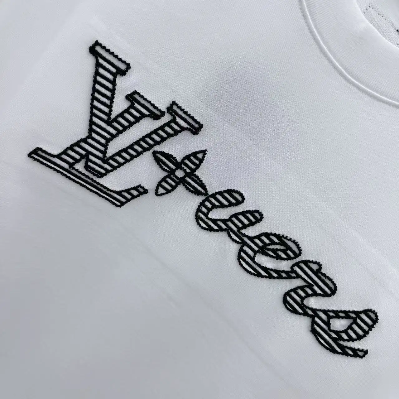Embroidered Logo Cotton T-Shirt D16513910 — view 6