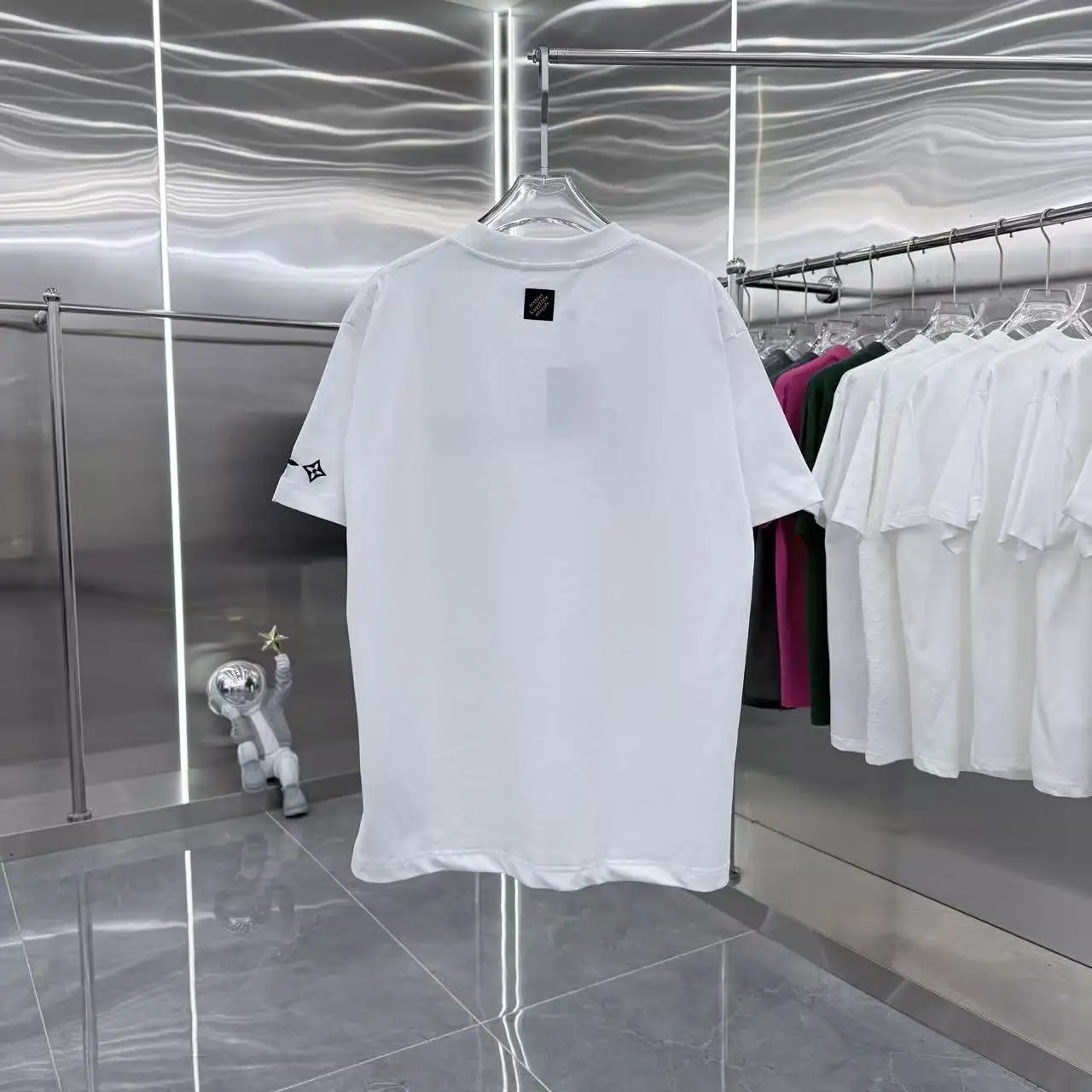 Embroidered Logo Cotton T-Shirt D16513910 — view 8