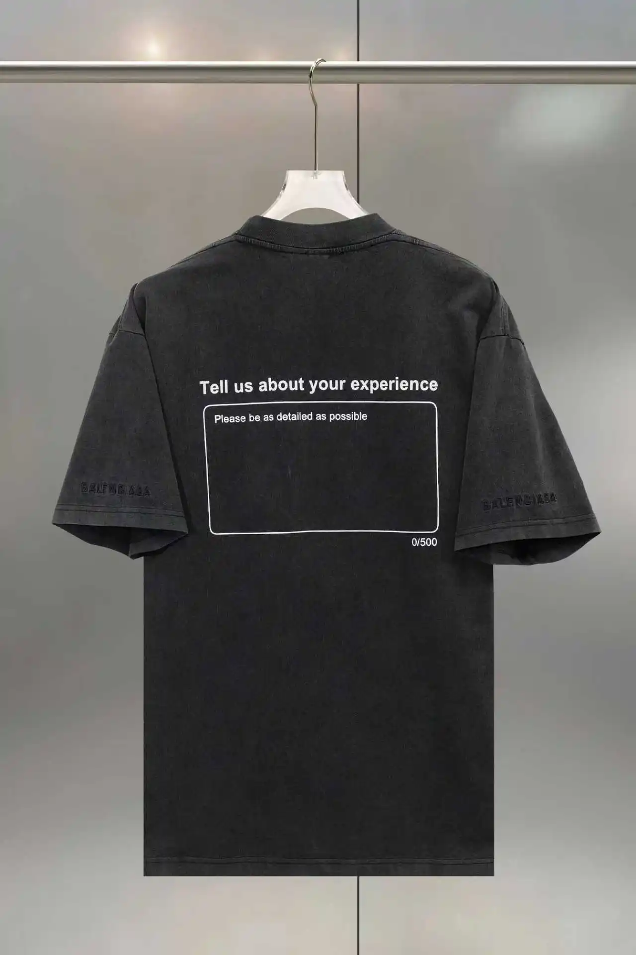 Star Print Washed Cotton T-Shirt D16512698 — view 2