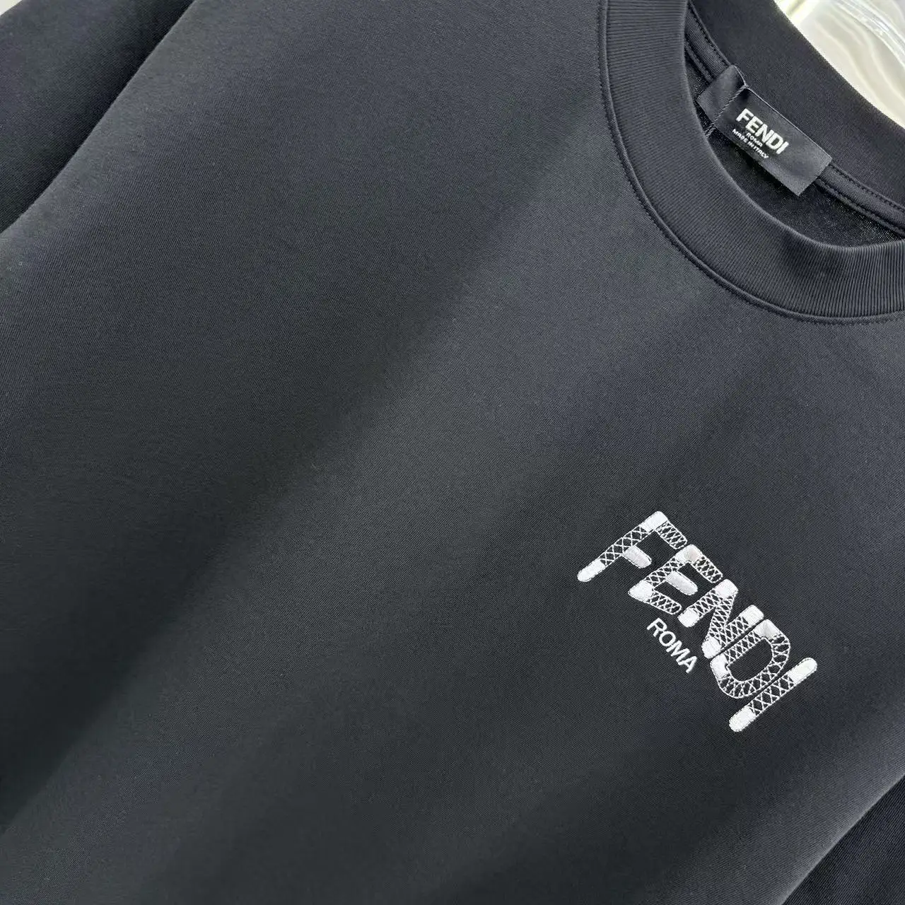Logo Embroidered Denim Patch T-Shirt D16513903 — view 5