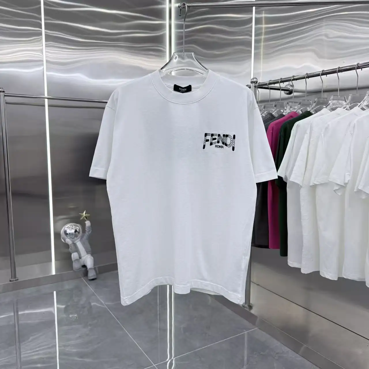 Logo Embroidered Cotton-Jersey T-Shirt D16513904