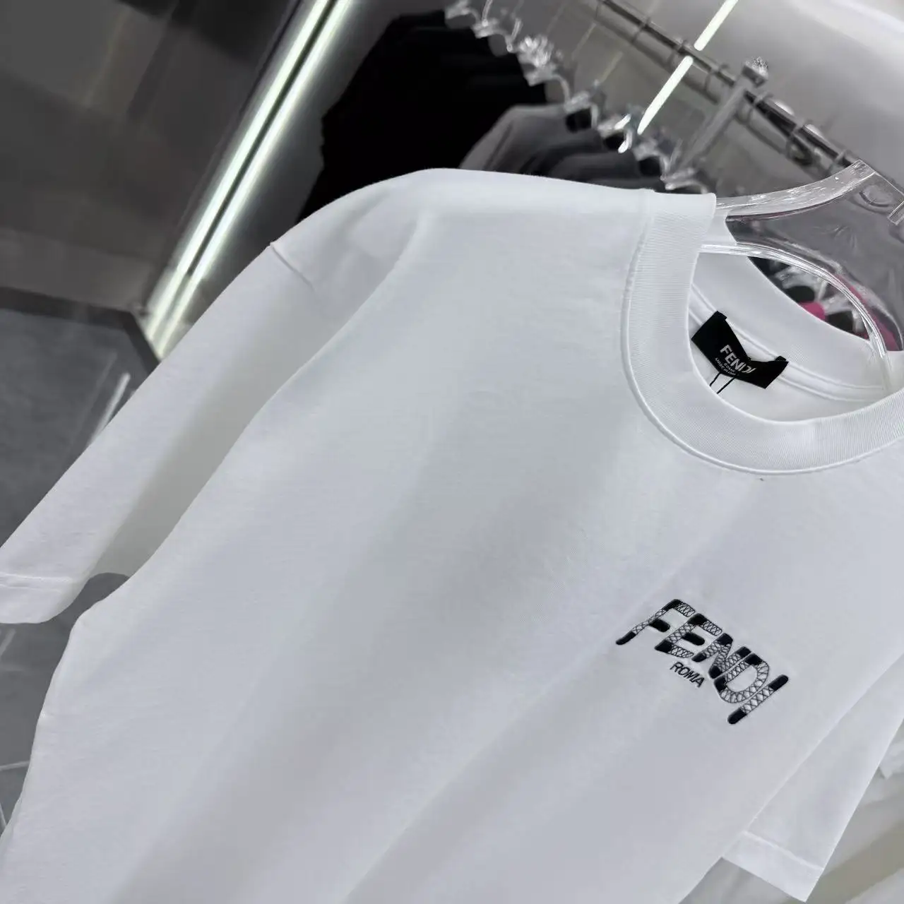 Logo Embroidered Cotton-Jersey T-Shirt D16513904 — view 4