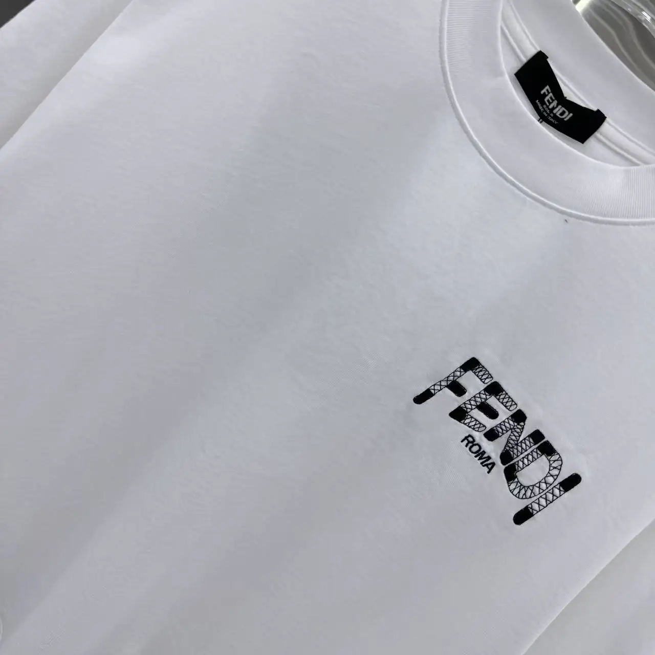 Logo Embroidered Cotton-Jersey T-Shirt D16513904 — view 5