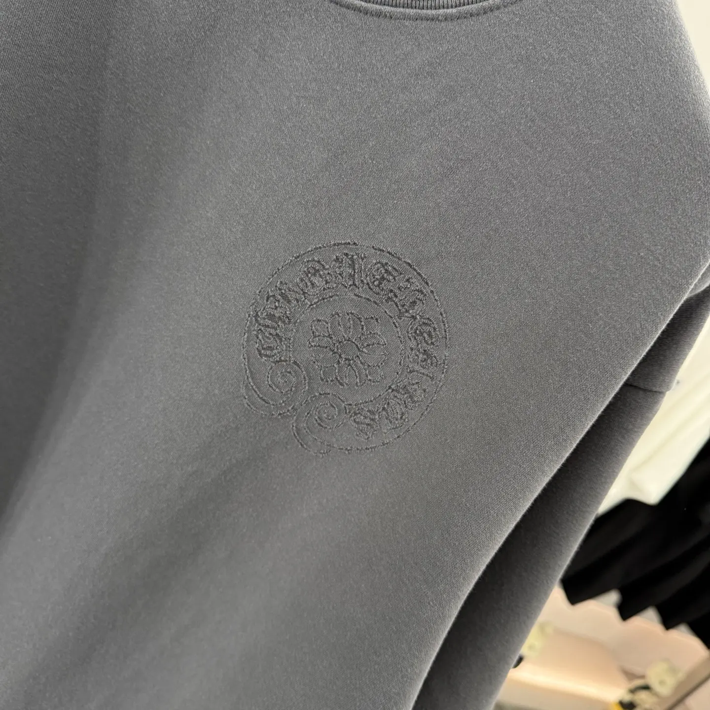 Laser-Etched Oversized Cotton T-Shirt D16513849 — view 6